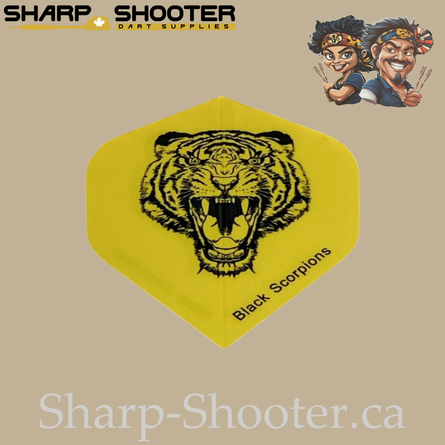 The Jungle Line – PVC Dart Flights – Standard Shape – 3 Pack