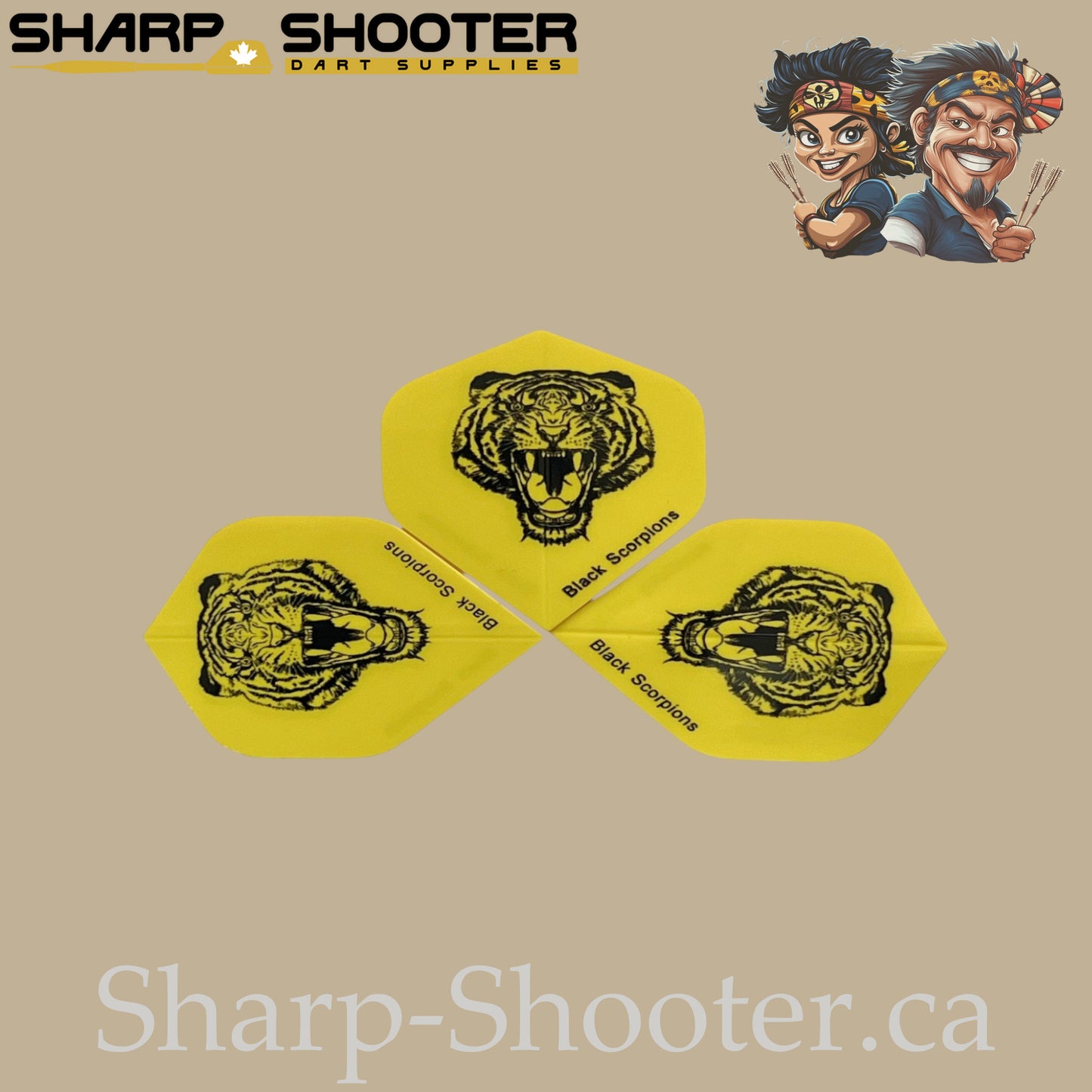 The Jungle Line – PVC Dart Flights – Standard Shape – 3 Pack