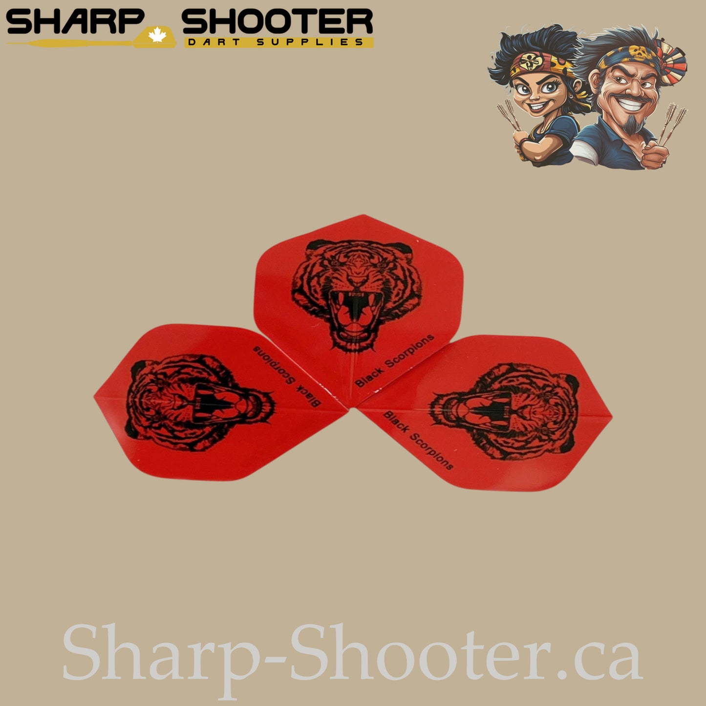 The Jungle Line – PVC Dart Flights – Standard Shape – 3 Pack