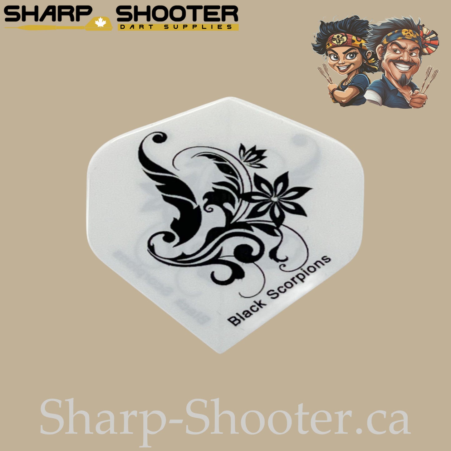 Deadly Blossom Family – PVC Standard Dart Flights 3-Pack