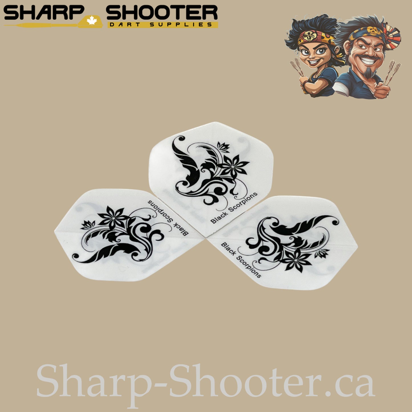 Deadly Blossom Family – PVC Standard Dart Flights 3-Pack