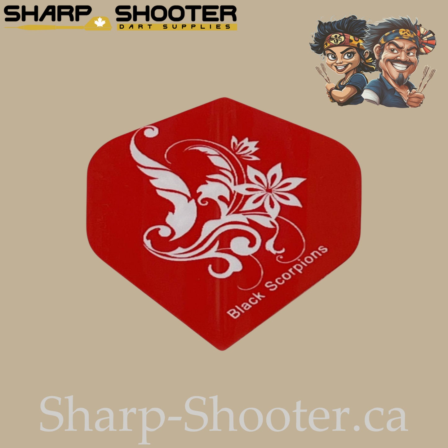 Deadly Blossom Family – PVC Standard Dart Flights 3-Pack