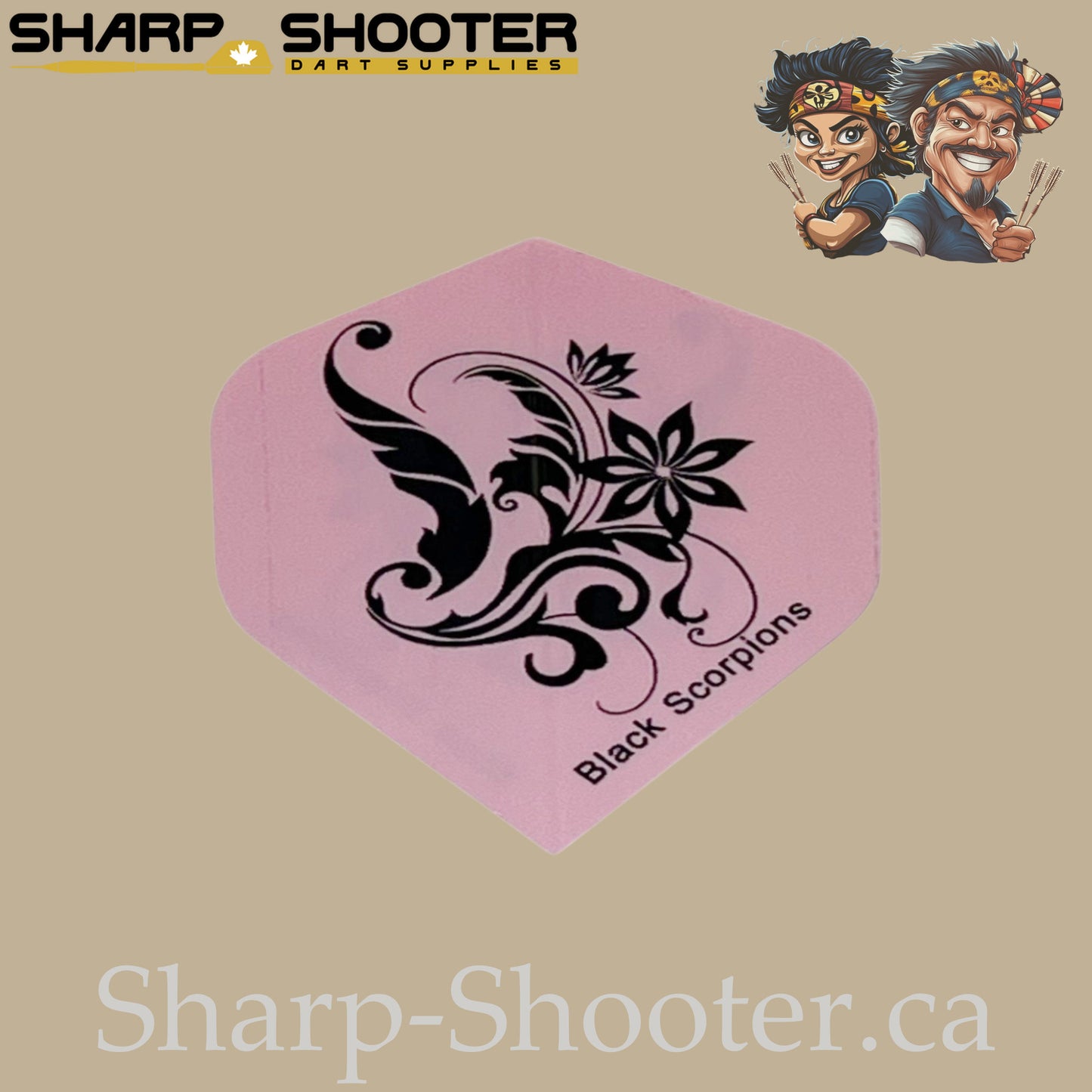 Deadly Blossom Family – PVC Standard Dart Flights 3-Pack