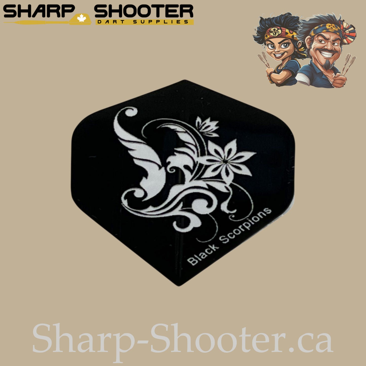 Deadly Blossom Family – PVC Standard Dart Flights 3-Pack