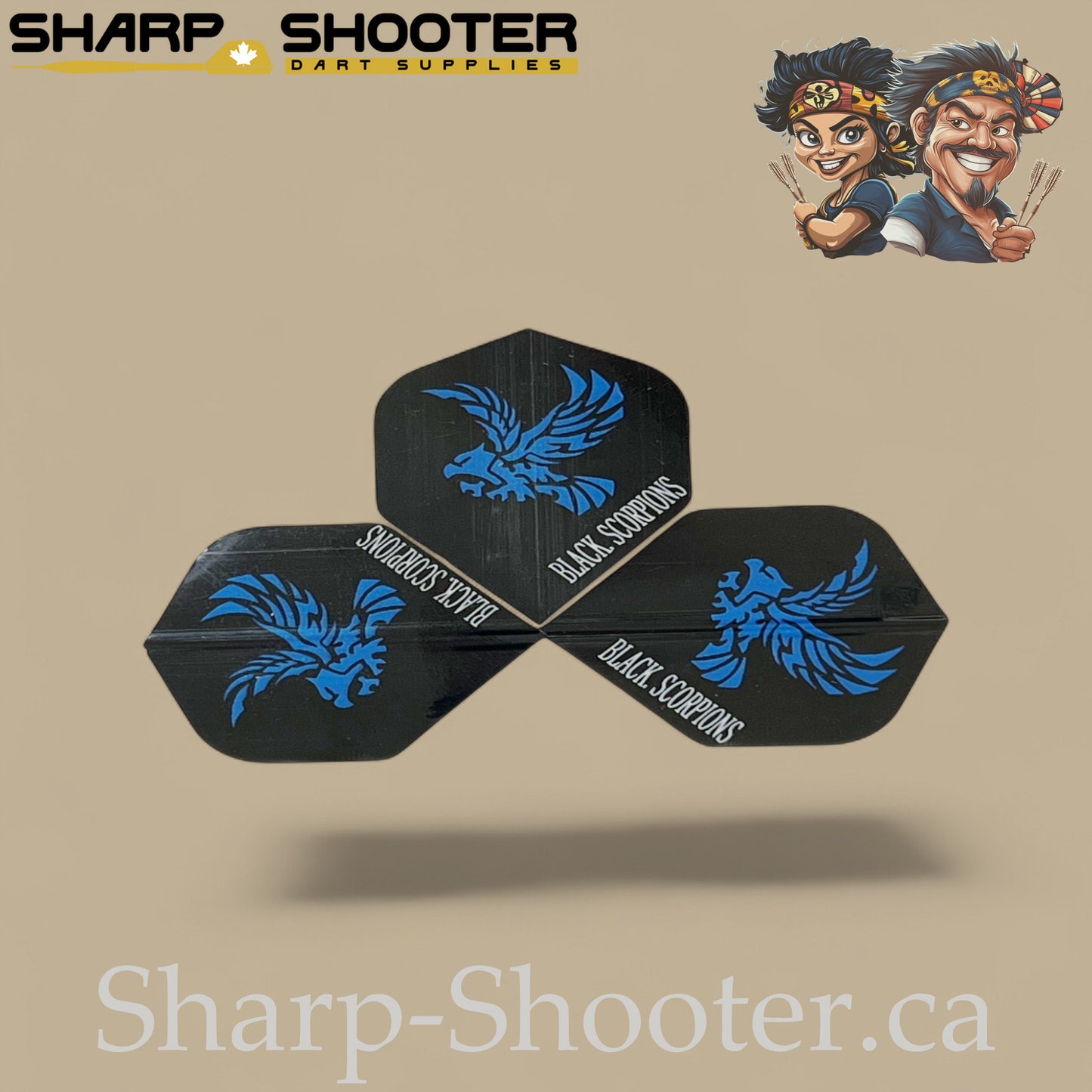 Ironwing Dart Flights-Eagle– Standard Shape-PVC – 3-Pack