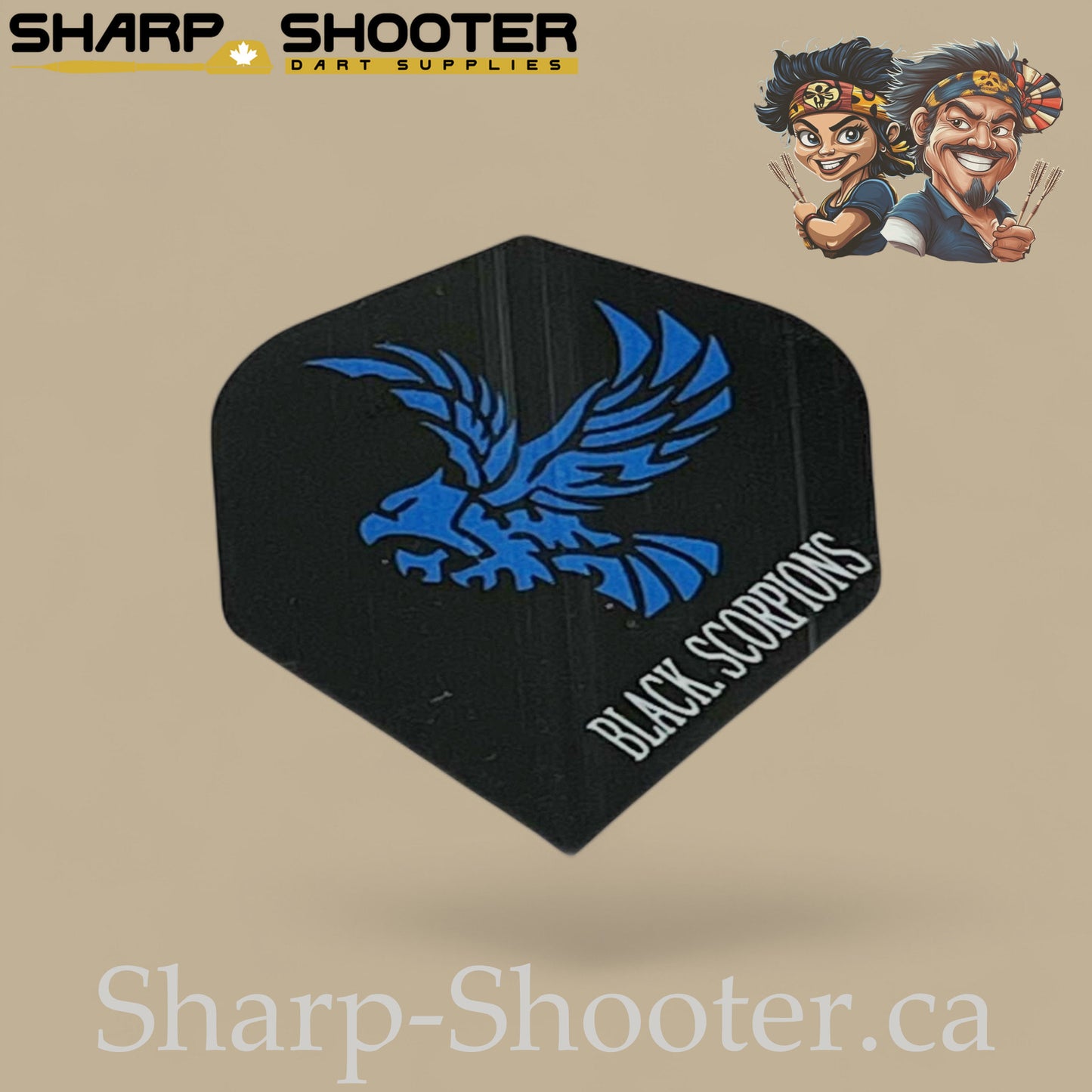Ironwing Dart Flights-Eagle– Standard Shape-PVC – 3-Pack