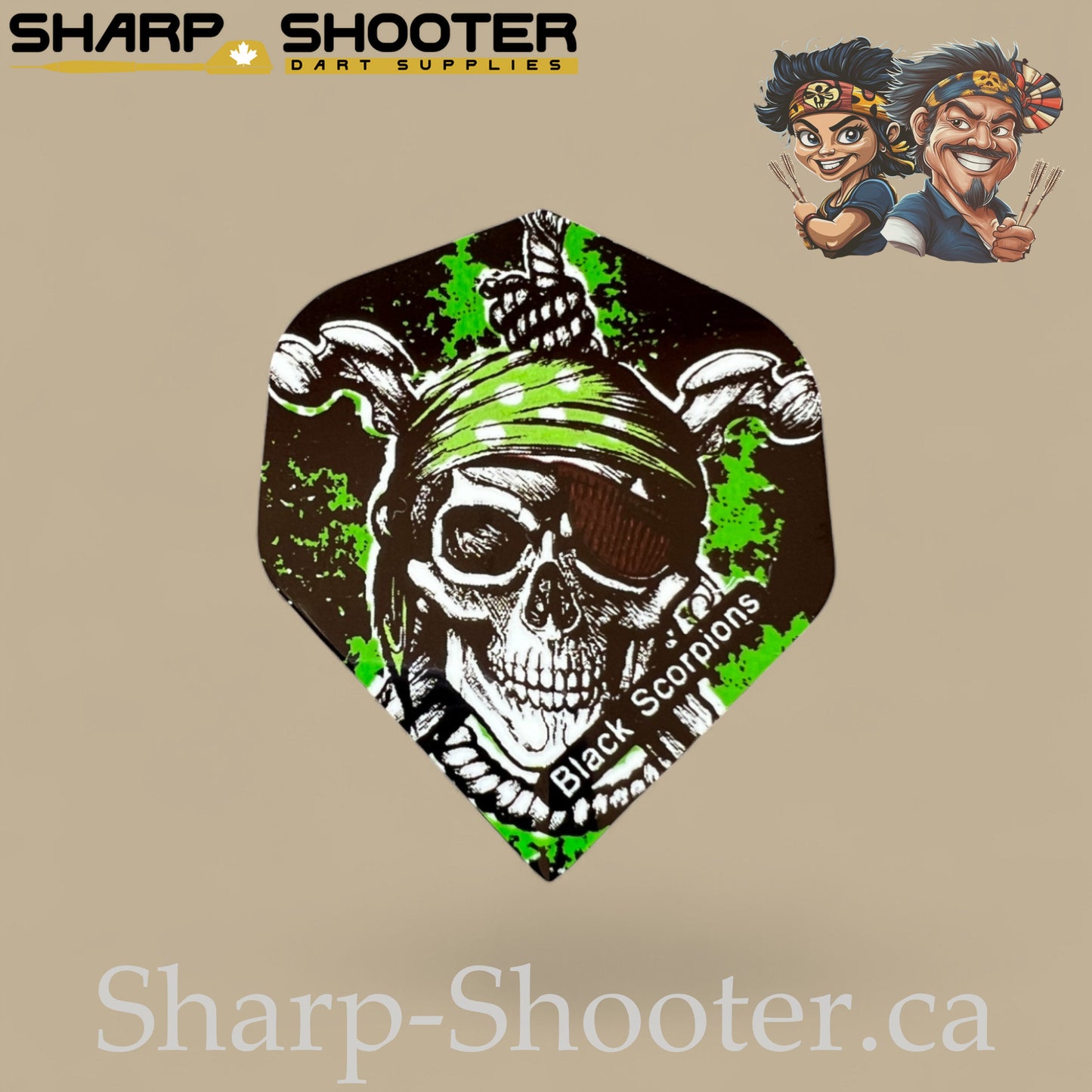 Pirate’s Curse – PVC Dart Flights – Standard Shape – 3 Pack