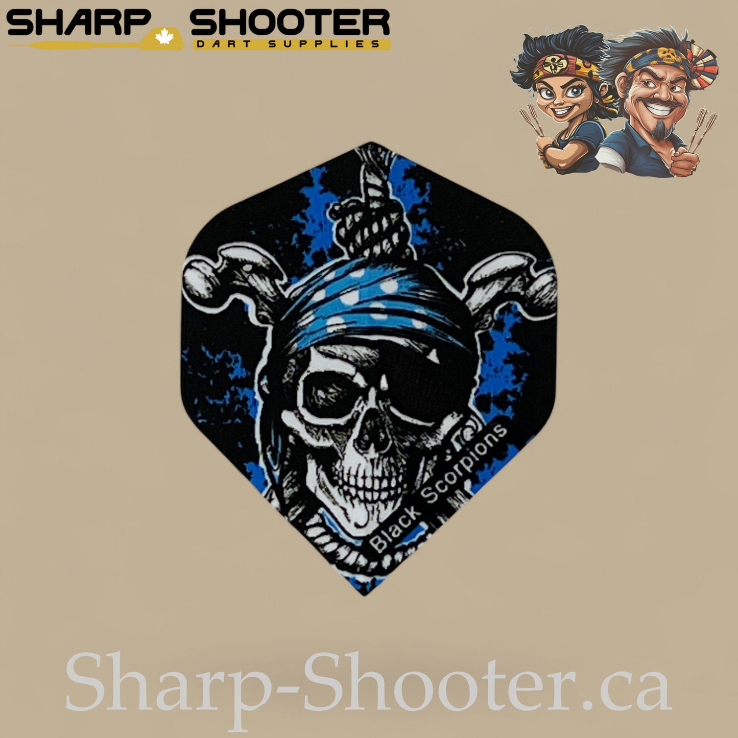 Pirate’s Curse – PVC Dart Flights – Standard Shape – 3 Pack