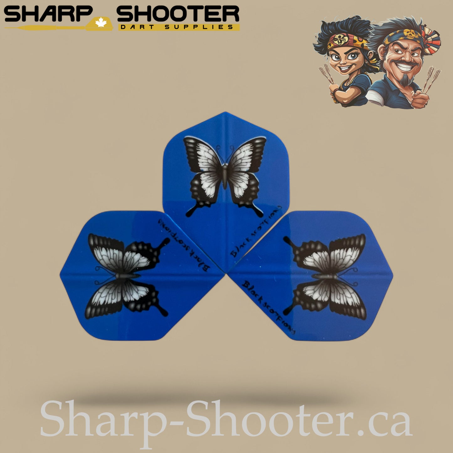 The Wing Set – PVC Dart Flights – Standard Shape – 3 Pack