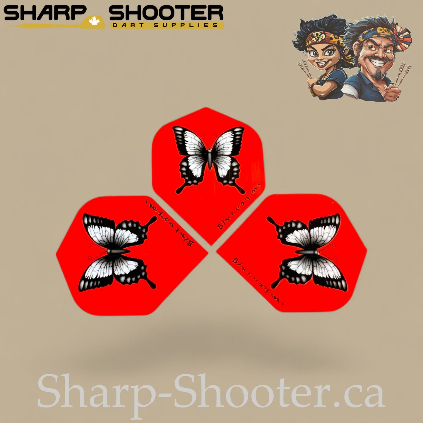 The Wing Set – PVC Dart Flights – Standard Shape – 3 Pack