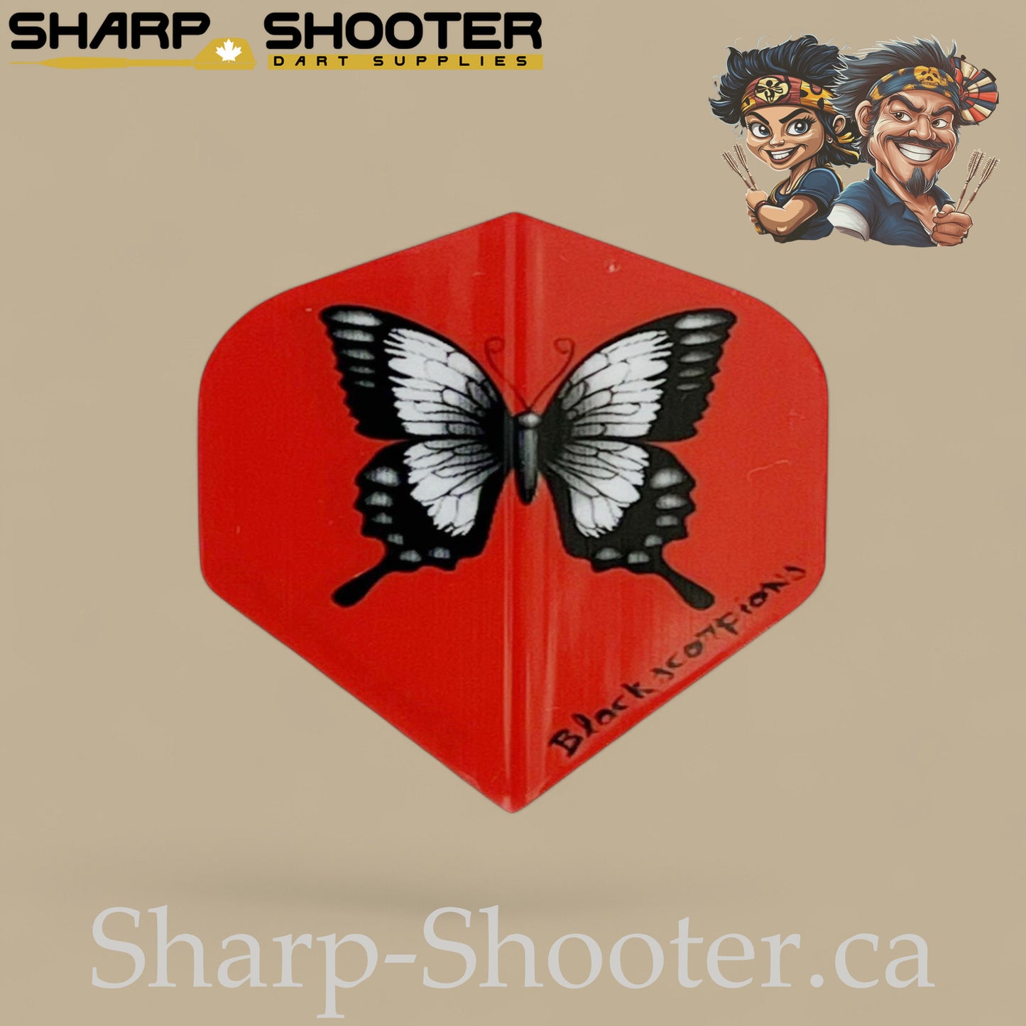 The Wing Set – PVC Dart Flights – Standard Shape – 3 Pack