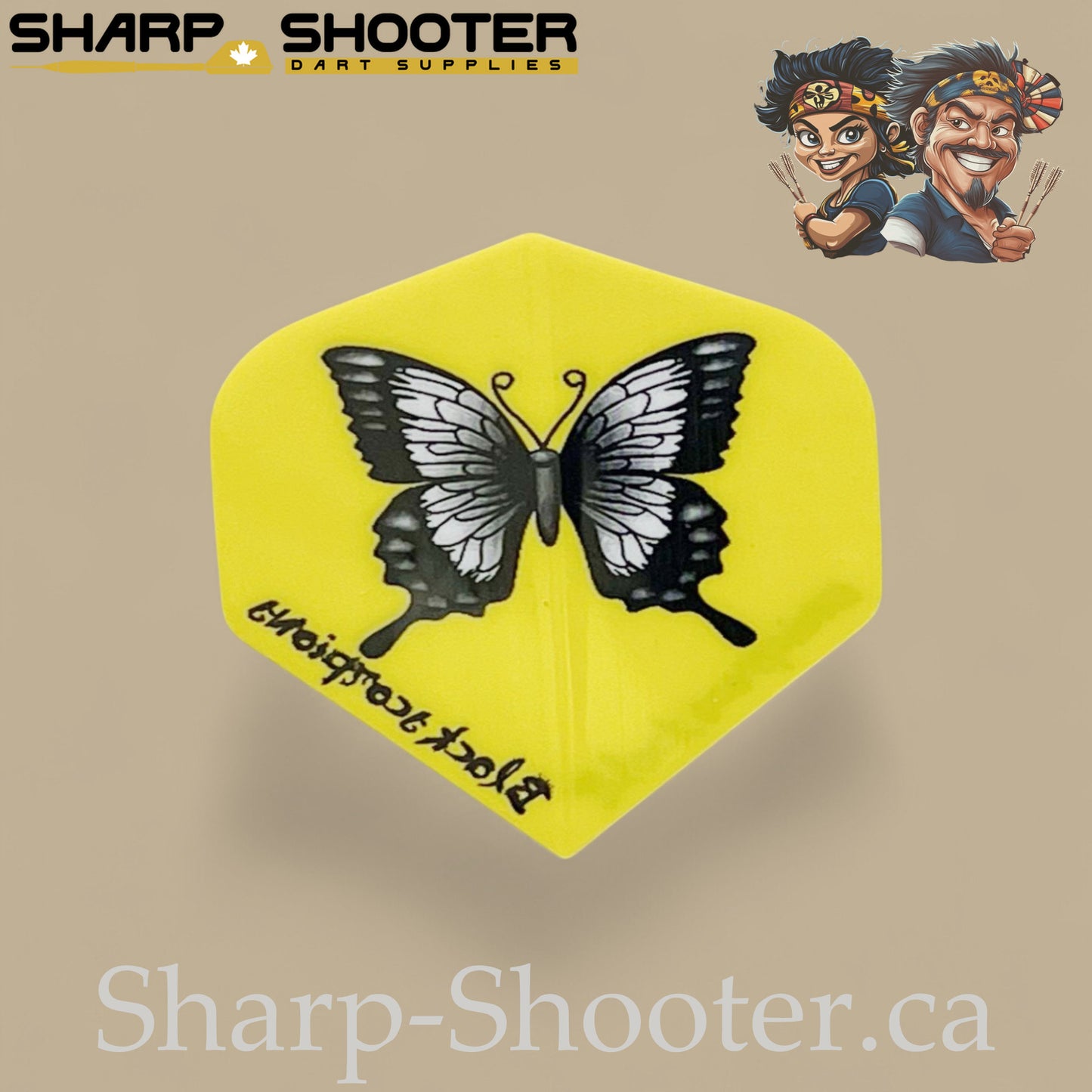 The Wing Set – PVC Dart Flights – Standard Shape – 3 Pack