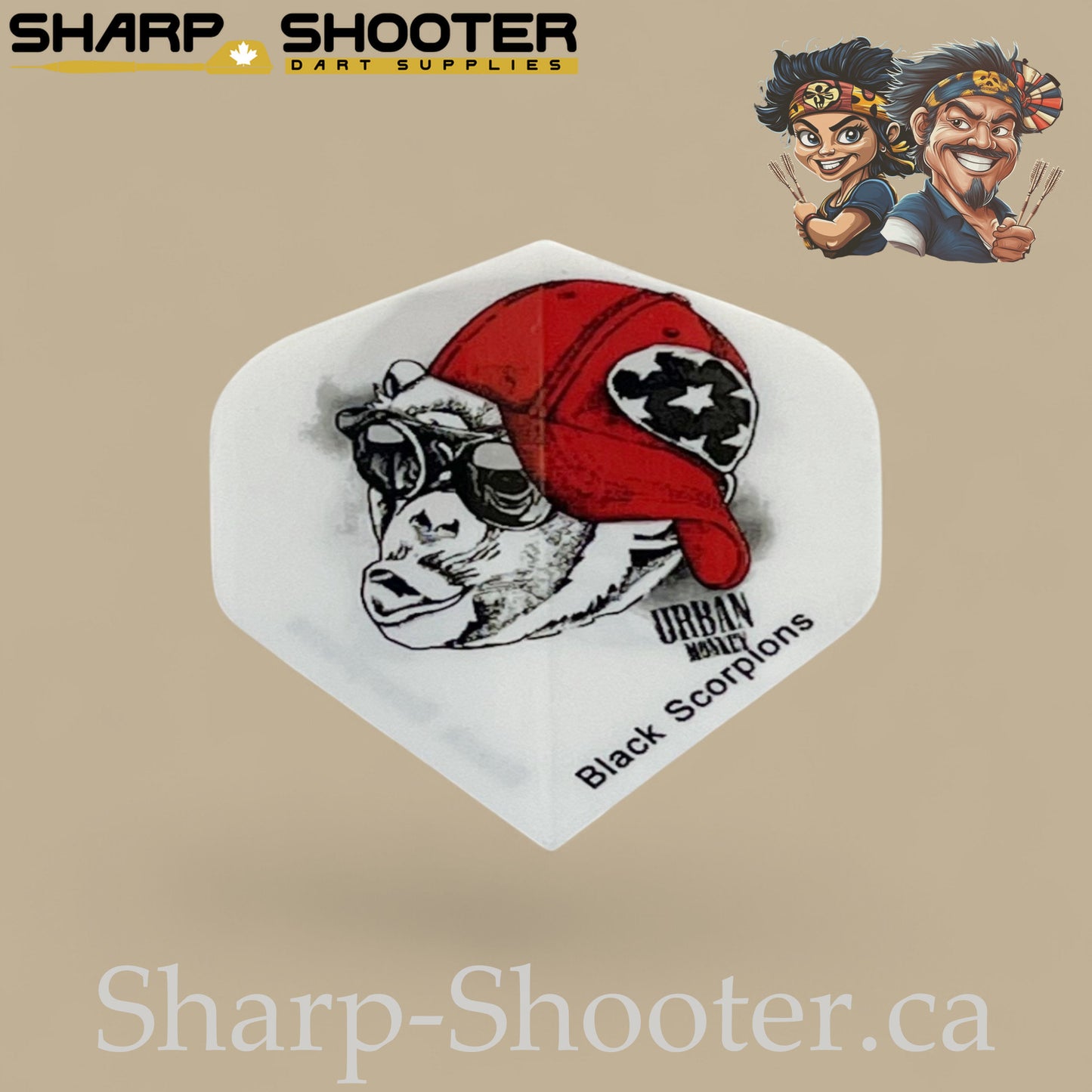 Monkey Mayhem – PVC Dart Flights – Standard Shape – 3 Pack