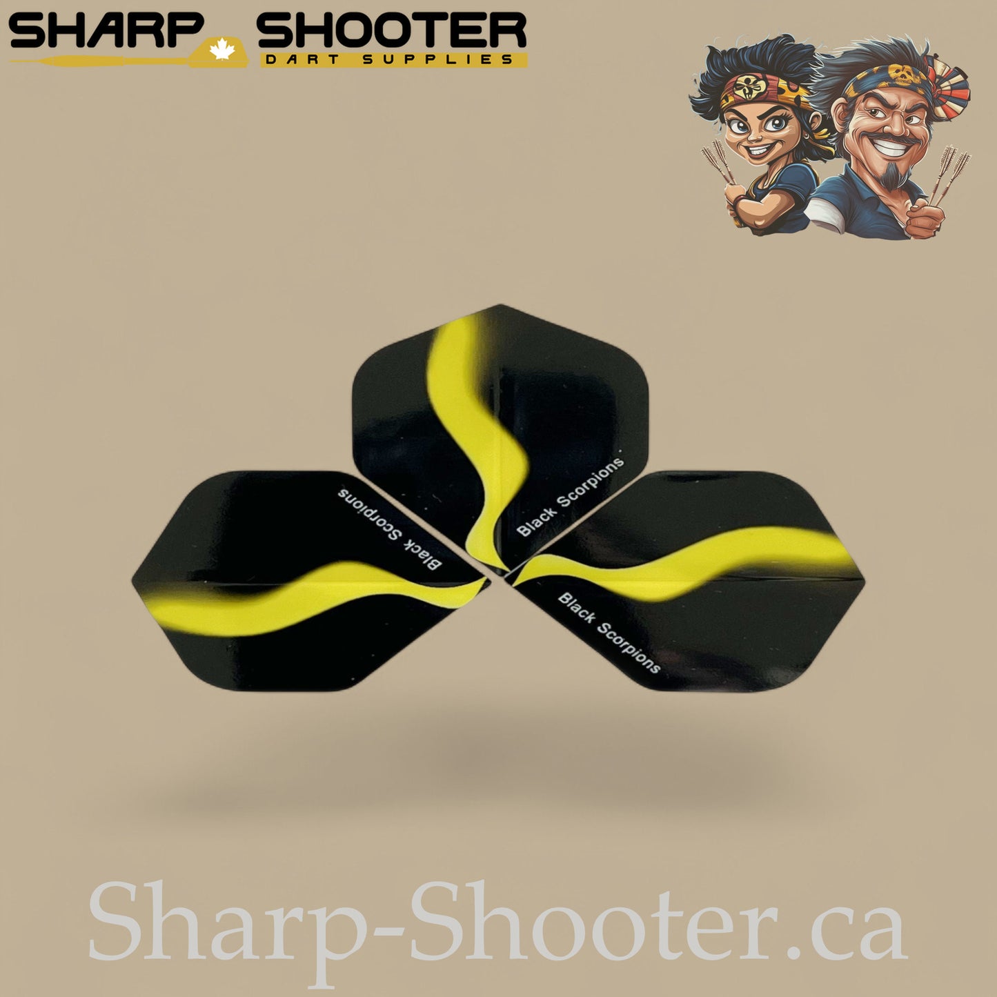 Smoke Trail Dart Flights – PVC – Standard Shape – 75 Micron – 3 Pack