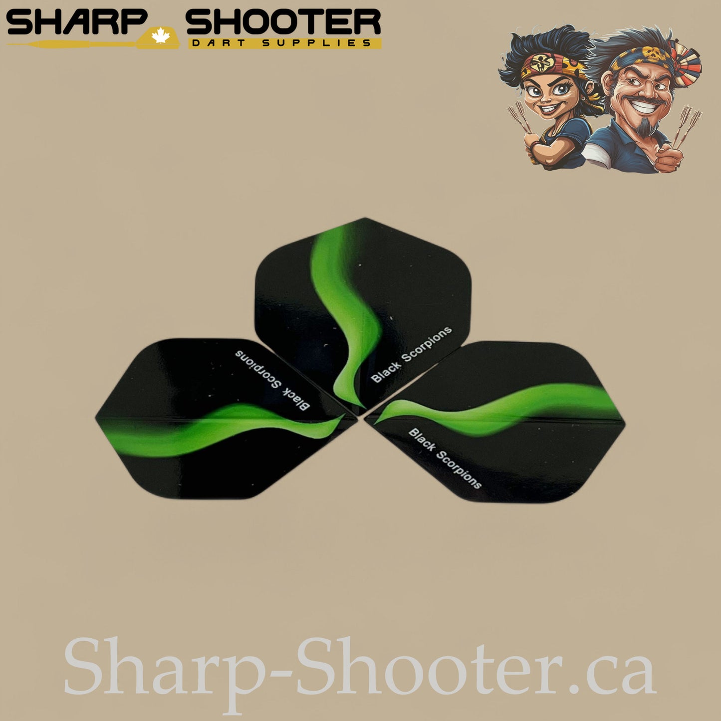 Smoke Trail Dart Flights – PVC – Standard Shape – 75 Micron – 3 Pack