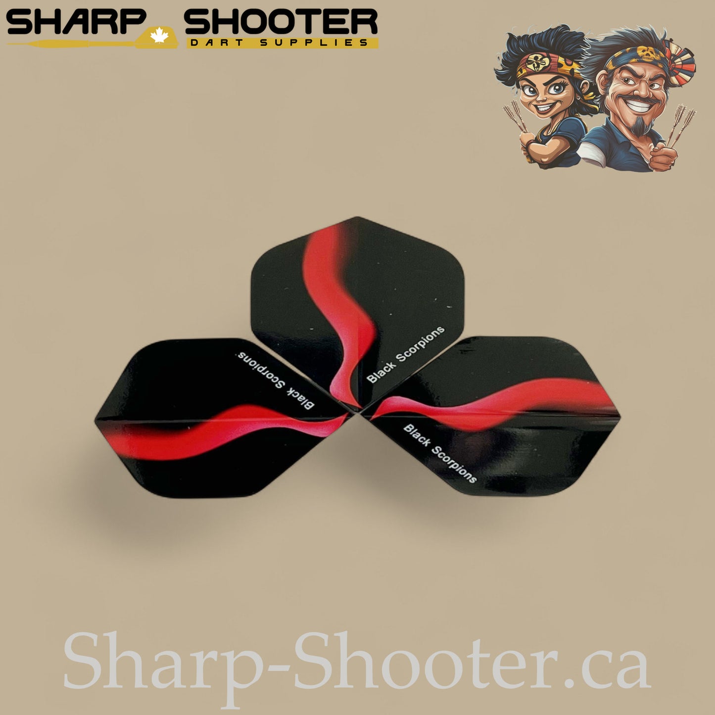 Smoke Trail Dart Flights – PVC – Standard Shape – 75 Micron – 3 Pack