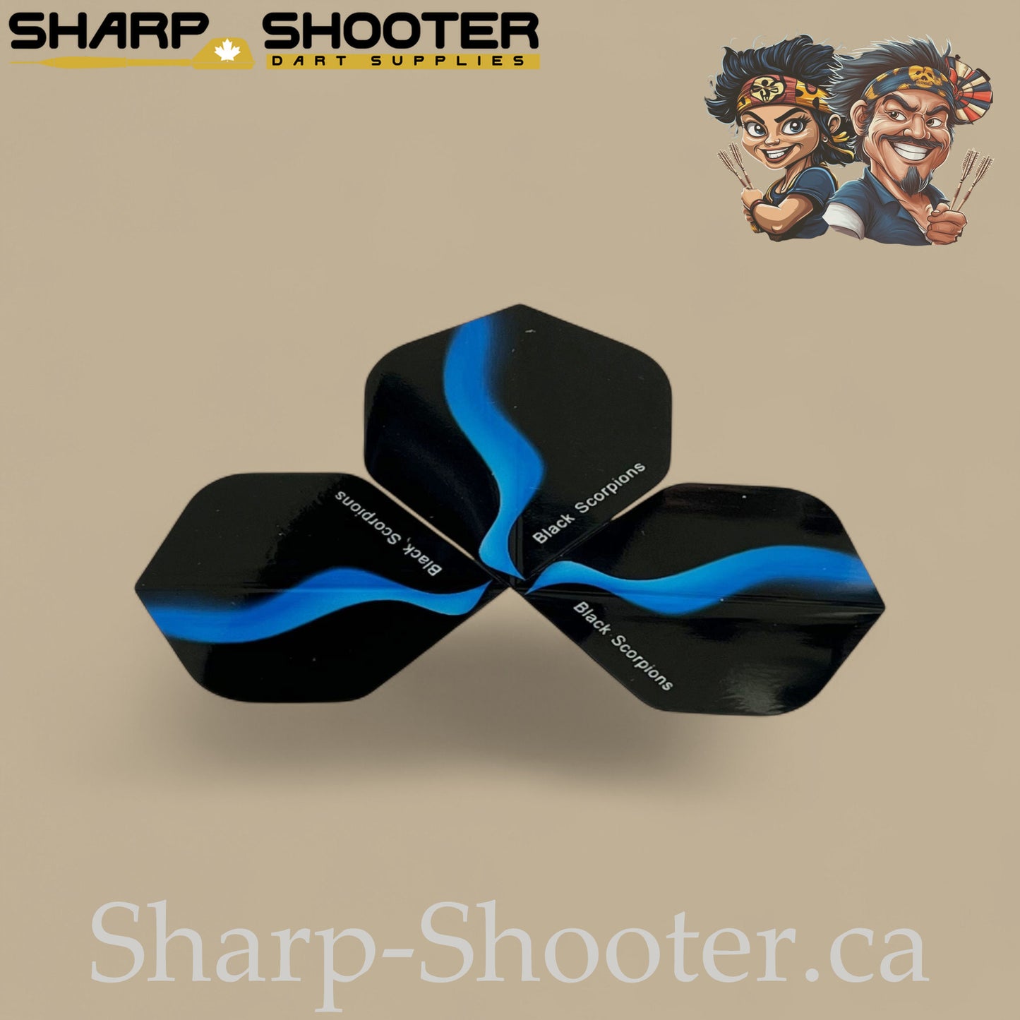 Smoke Trail Dart Flights – PVC – Standard Shape – 75 Micron – 3 Pack