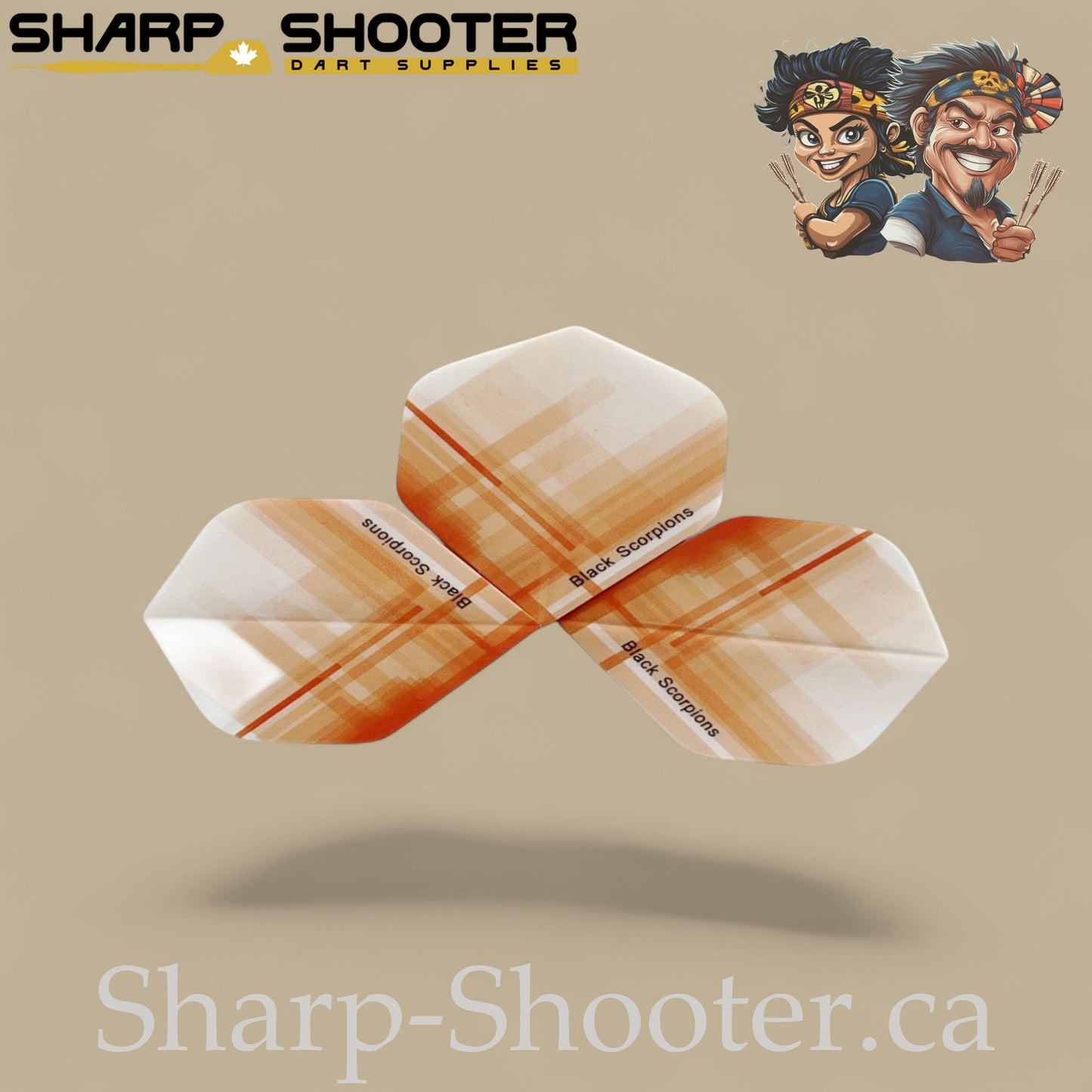 Crossline Dart Flights – PET – Standard Shape – 75 Micron – 3 Pack