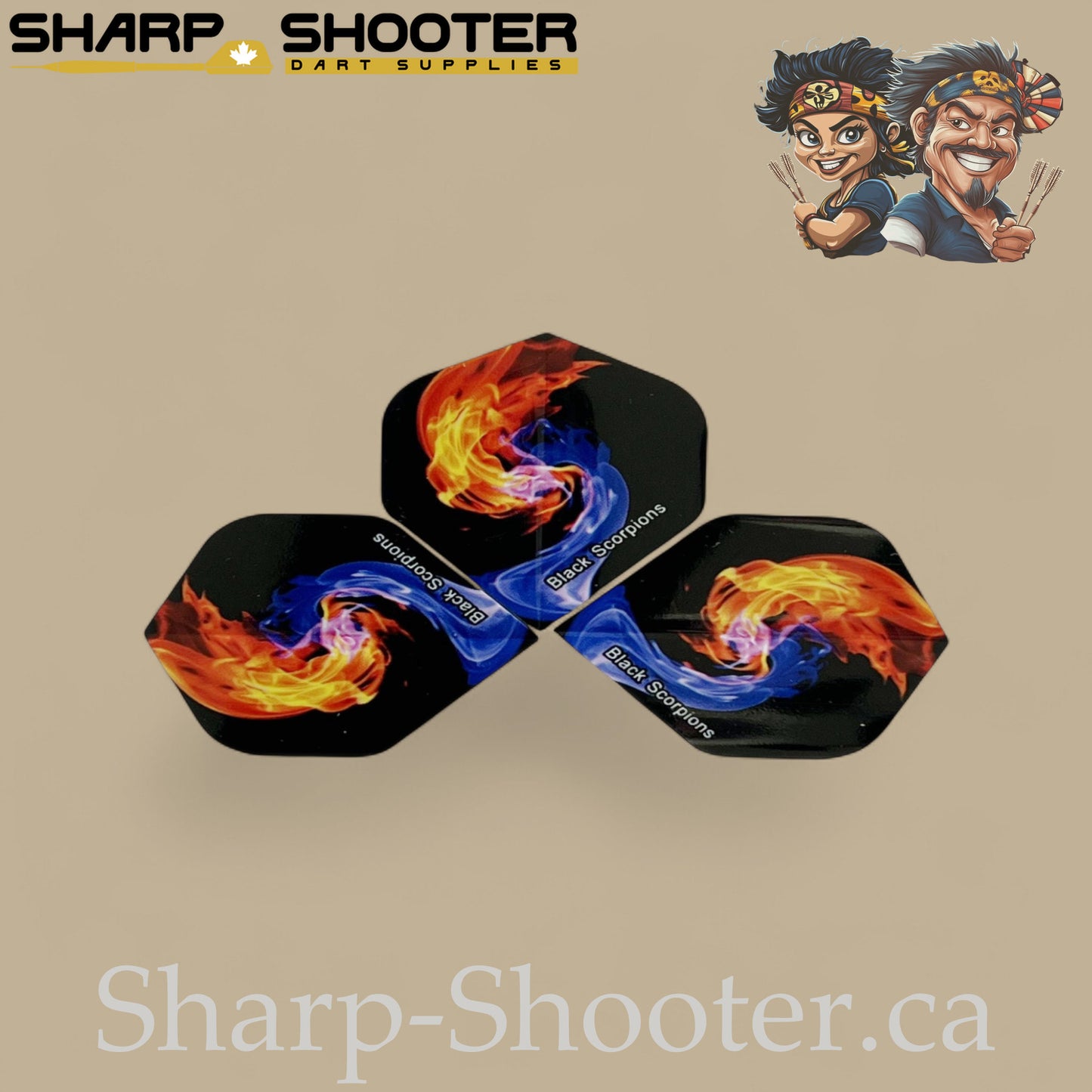 Galaxy Dart Flights – PVC – Standard Shape – 75 Micron – 3 Pack