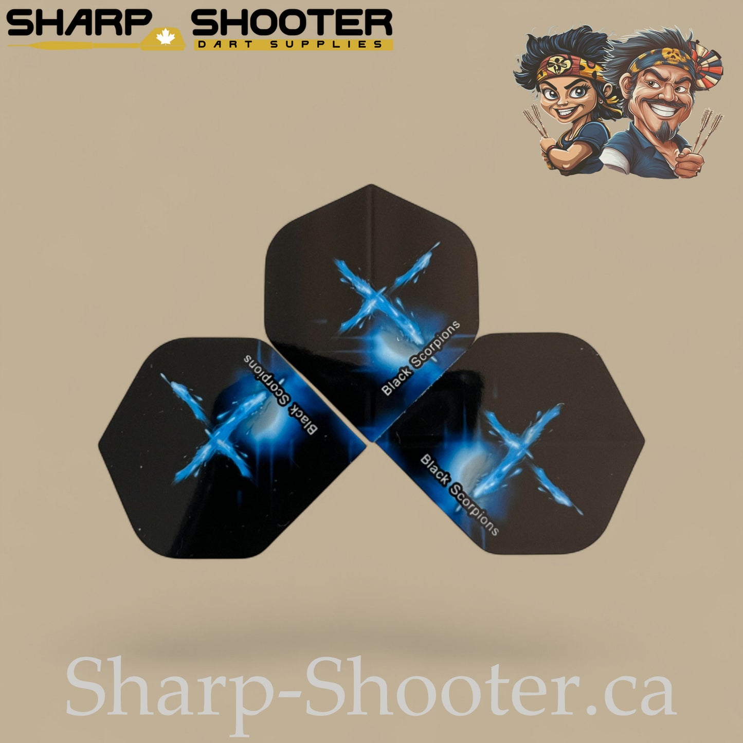Impact Dart Flights – Standard PVC – 75 Micron – 3-Pack