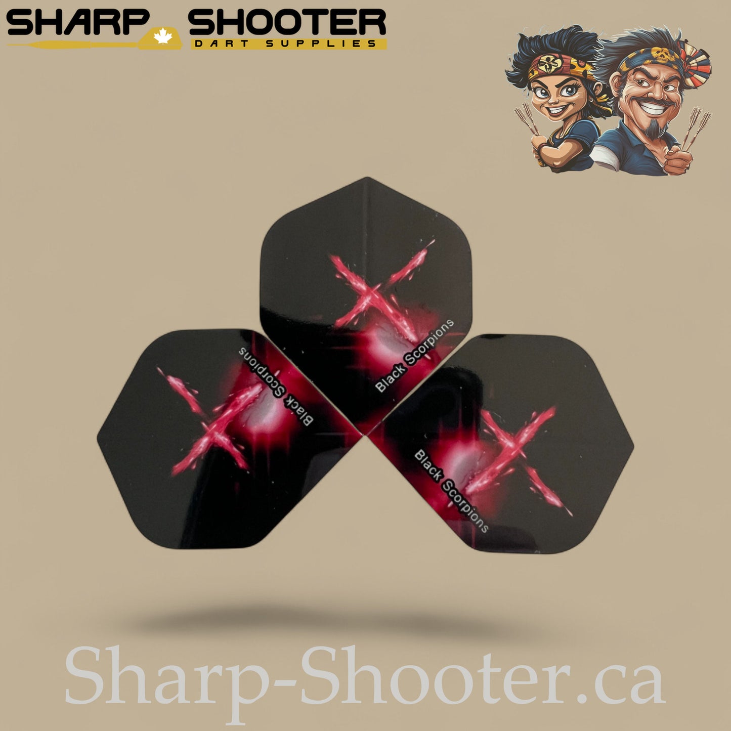 Impact Dart Flights – Standard PVC – 75 Micron – 3-Pack