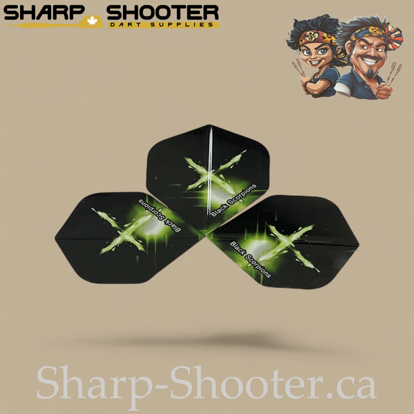 Impact Dart Flights – Standard PVC – 75 Micron – 3-Pack