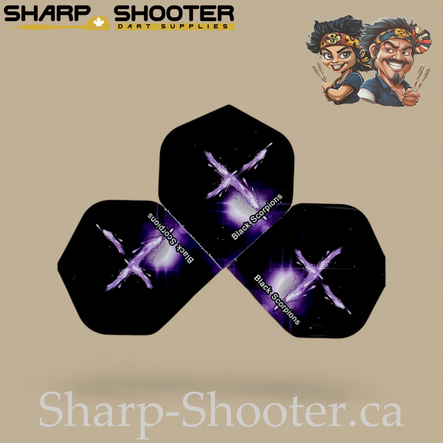 Impact Dart Flights – Standard PVC – 75 Micron – 3-Pack