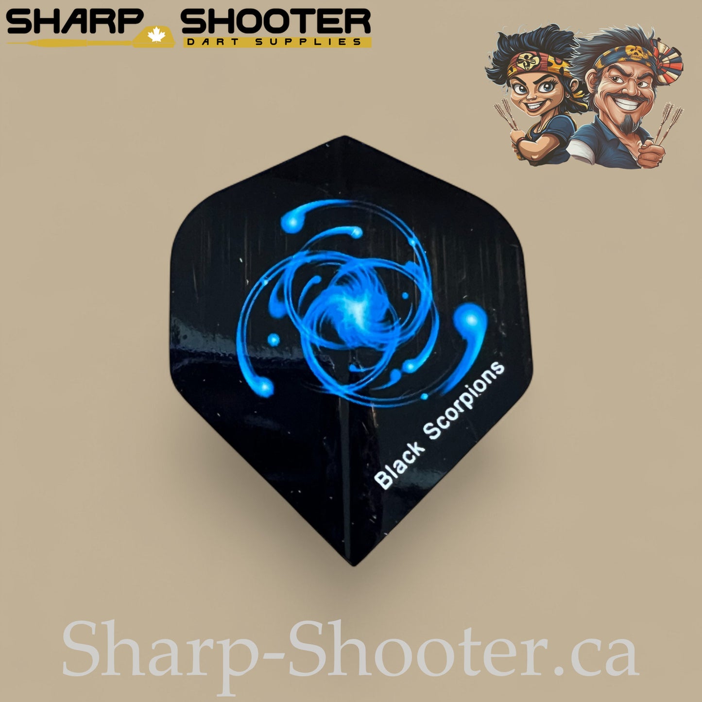 Atom Dart Flights – PVC – Standard Shape – 75 Micron – 3 Pack