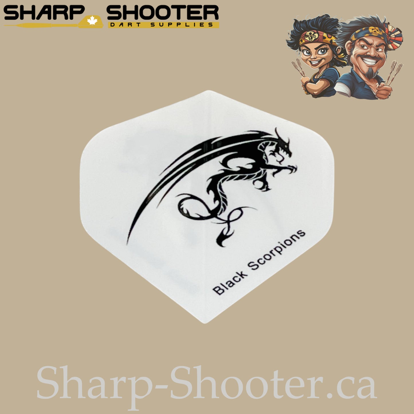 Dragon Dart Flights – PVC – Standard Shape – 75 Micron – 3 Pack