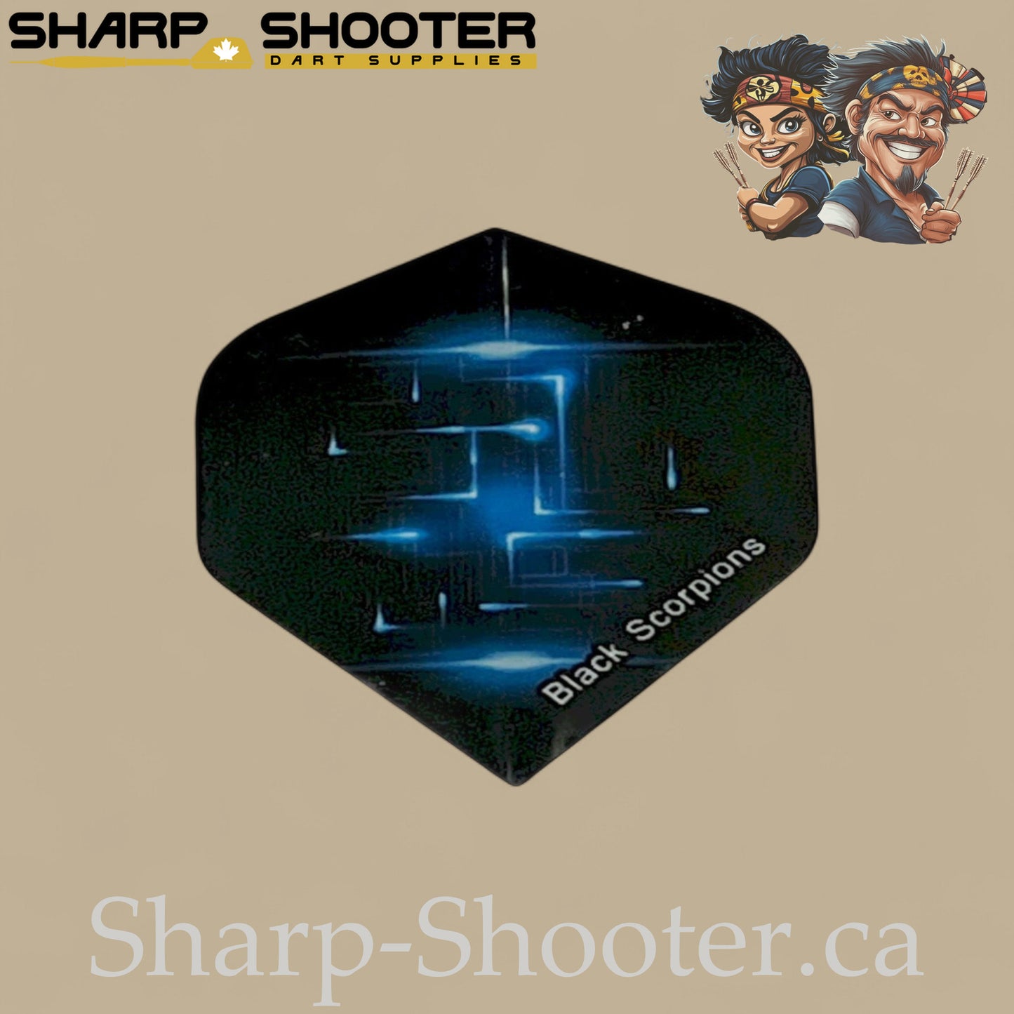 Spark Series – PVC Standard Dart Flights 3-Pack