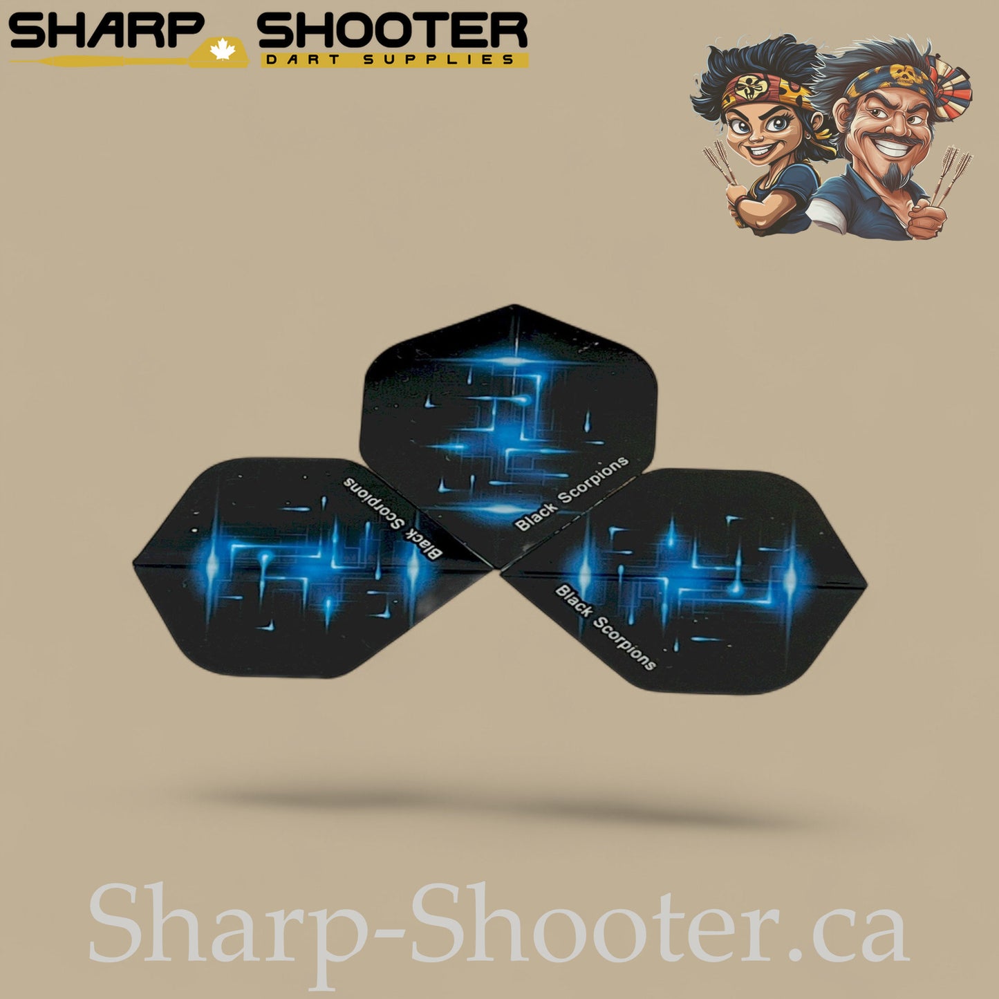 Spark Series – PVC Standard Dart Flights 3-Pack