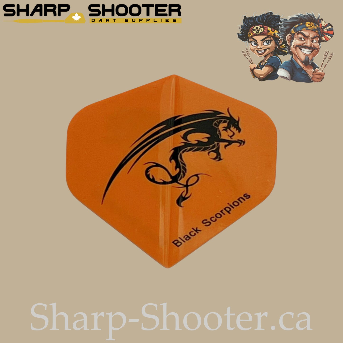 Dragon Dart Flights – PVC – Standard Shape – 75 Micron – 3 Pack