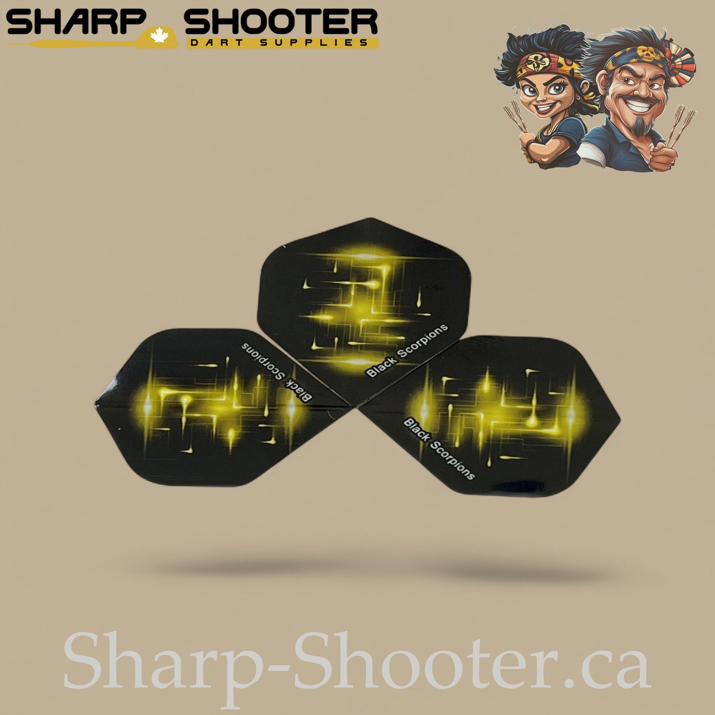 Spark Series – PVC Standard Dart Flights 3-Pack