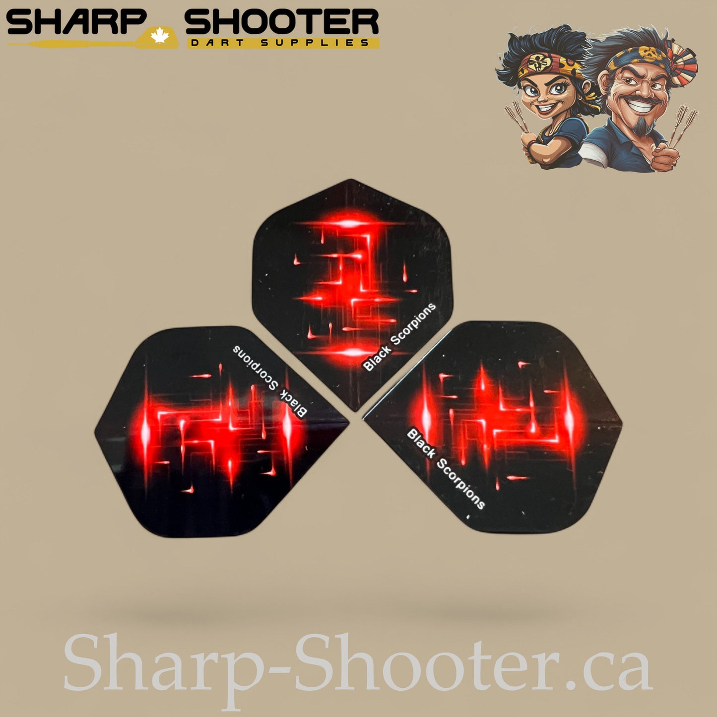 Spark Series – PVC Standard Dart Flights 3-Pack