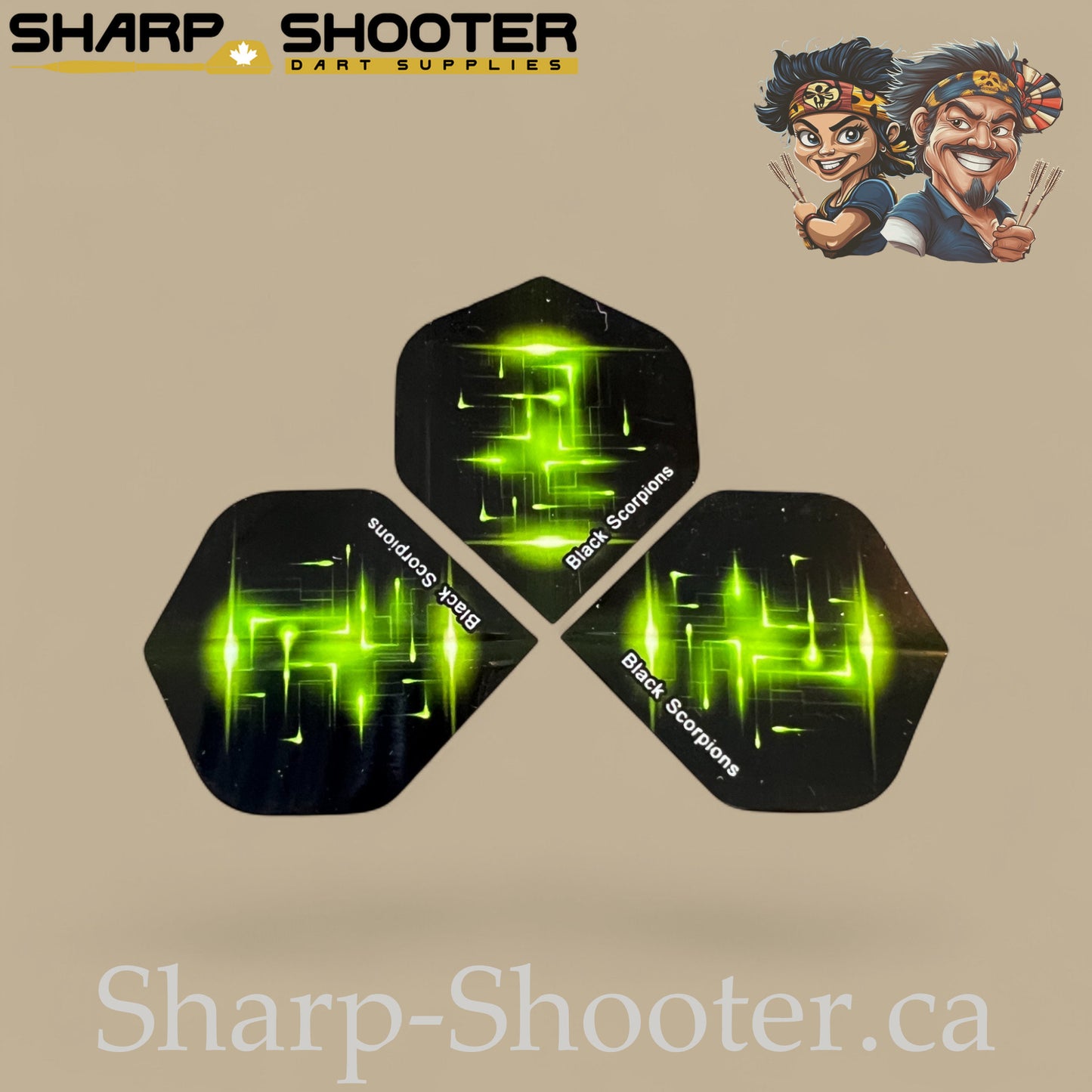 Spark Series – PVC Standard Dart Flights 3-Pack