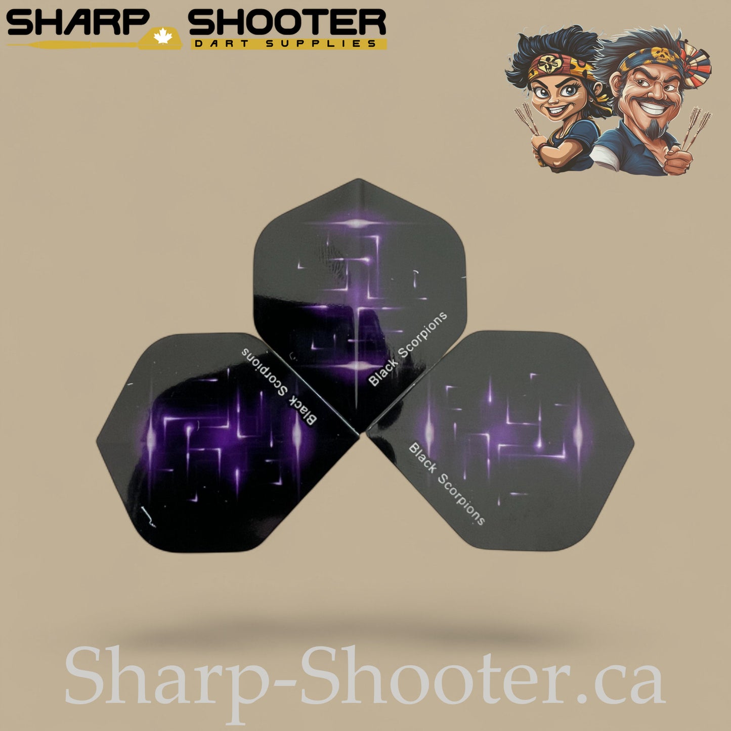 Spark Series – PVC Standard Dart Flights 3-Pack