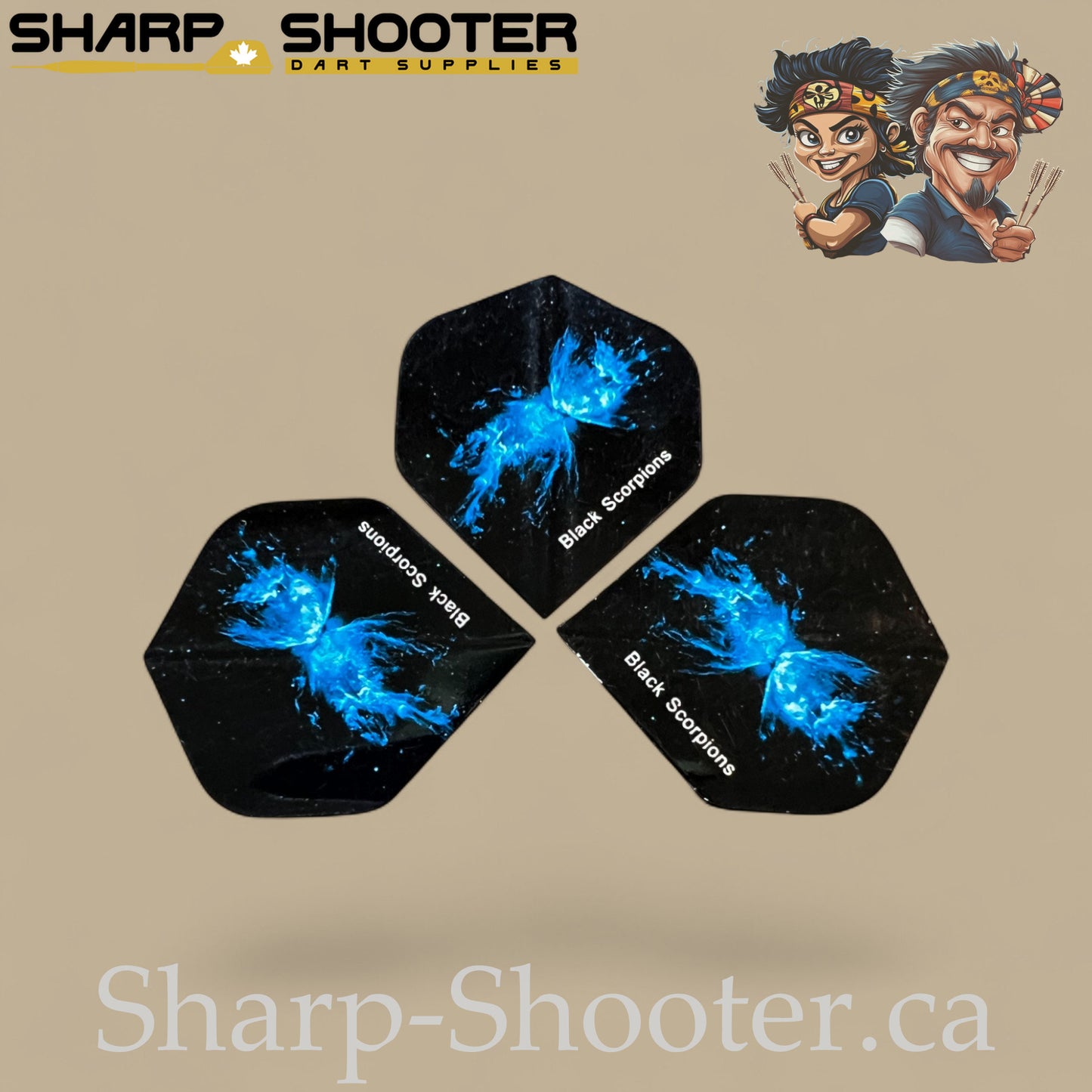 Alien Family – PVC Standard Dart Flights 3-Pack