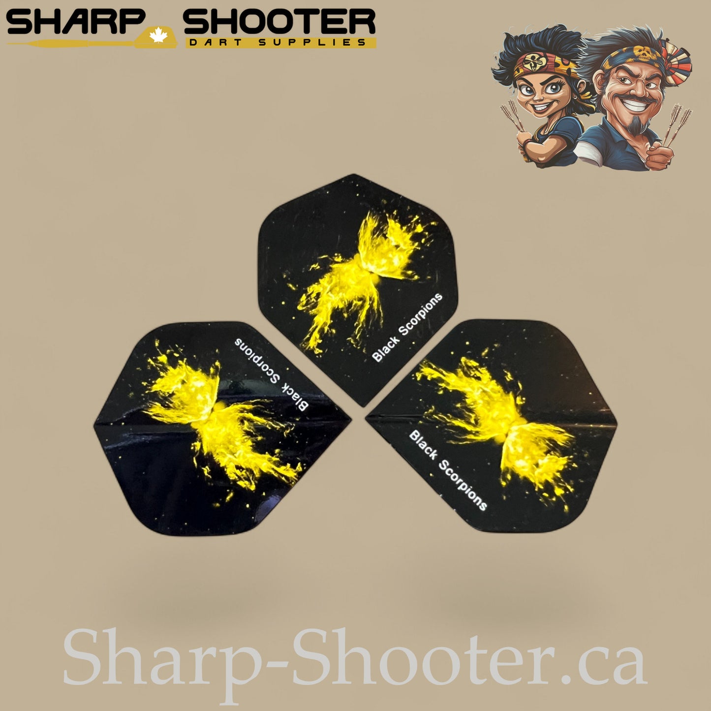 Alien Family – PVC Standard Dart Flights 3-Pack