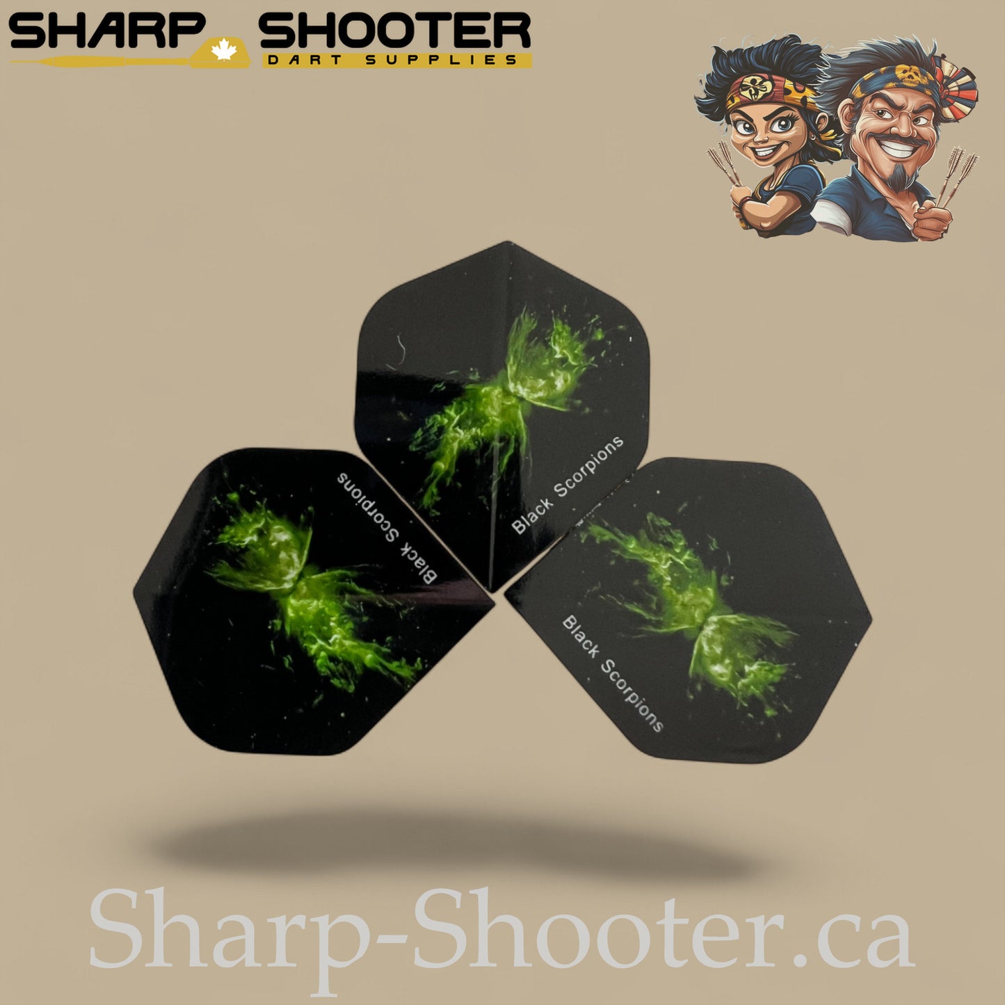 Alien Family – PVC Standard Dart Flights 3-Pack