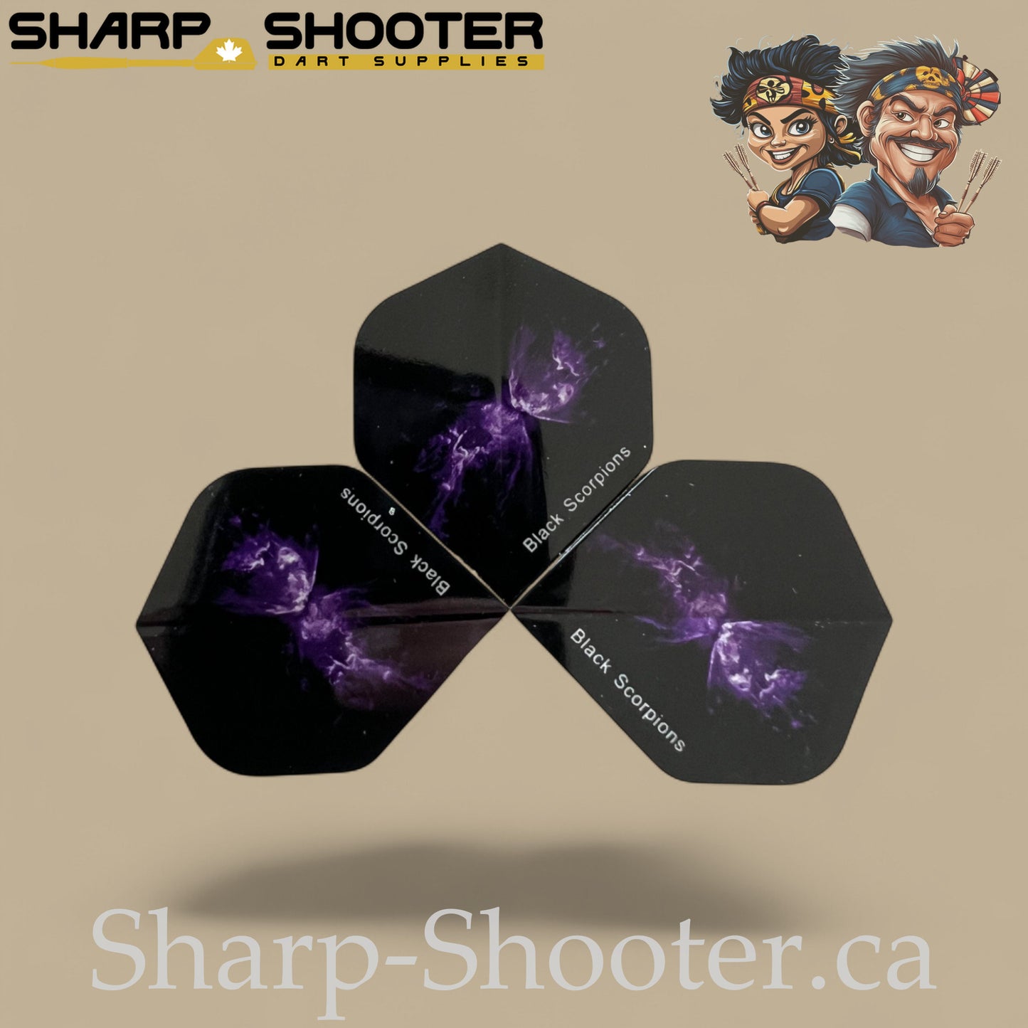 Alien Family – PVC Standard Dart Flights 3-Pack