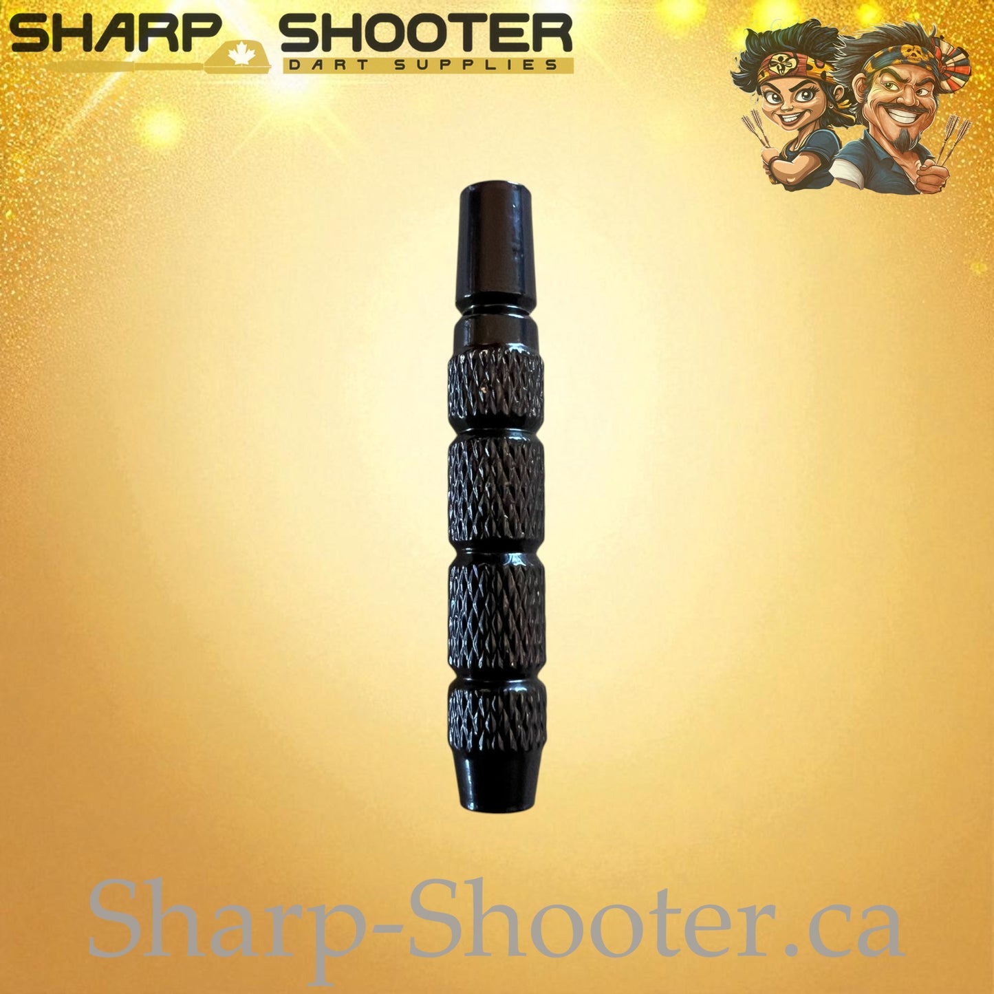 Shockwave – Nickel-Silver Alloy Dart Barrel Black – 3 Pack