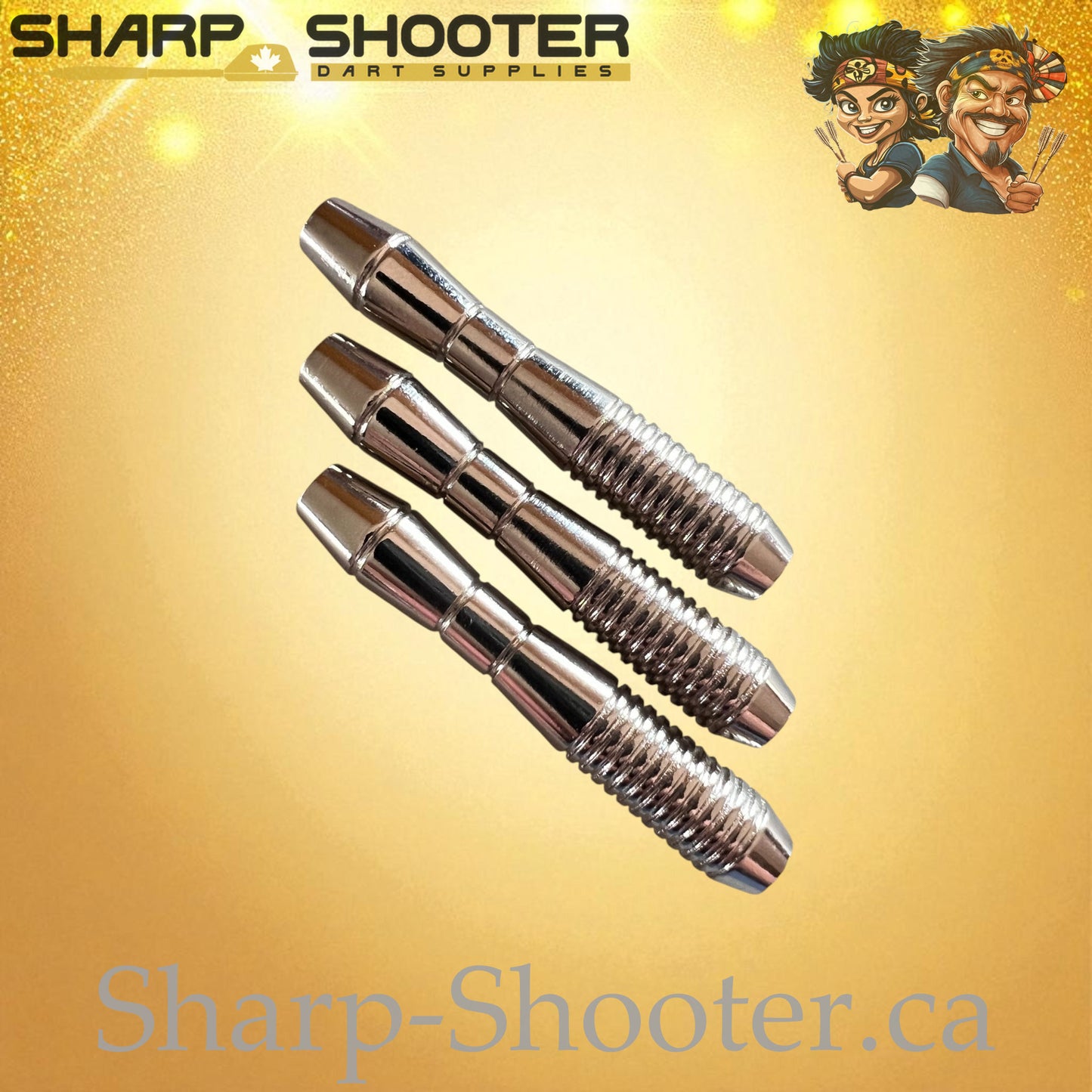 Silver Duke – Nickel-Silver Alloy Dart Barrel Silver – 3 Pack