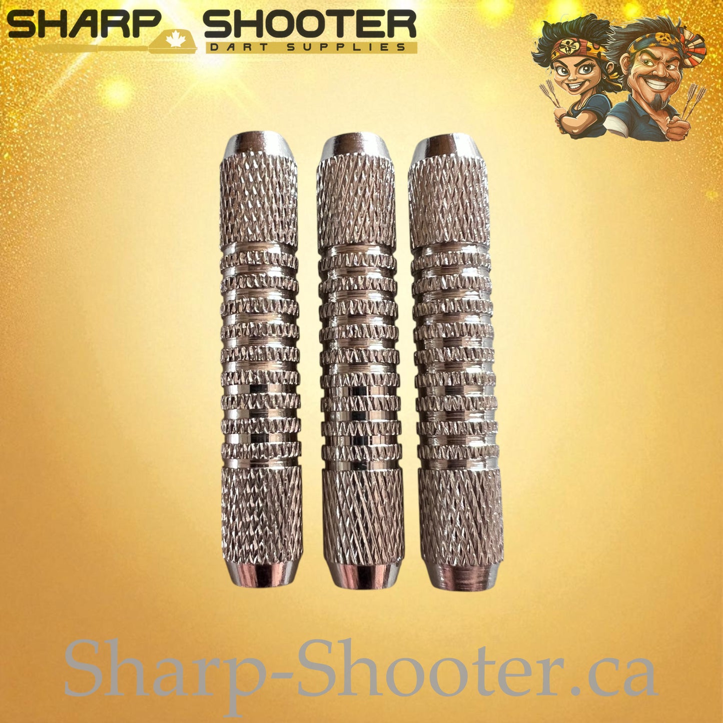 Silverthorne – Nickel-Silver Alloy Dart Barrel Silver – 3 Pack