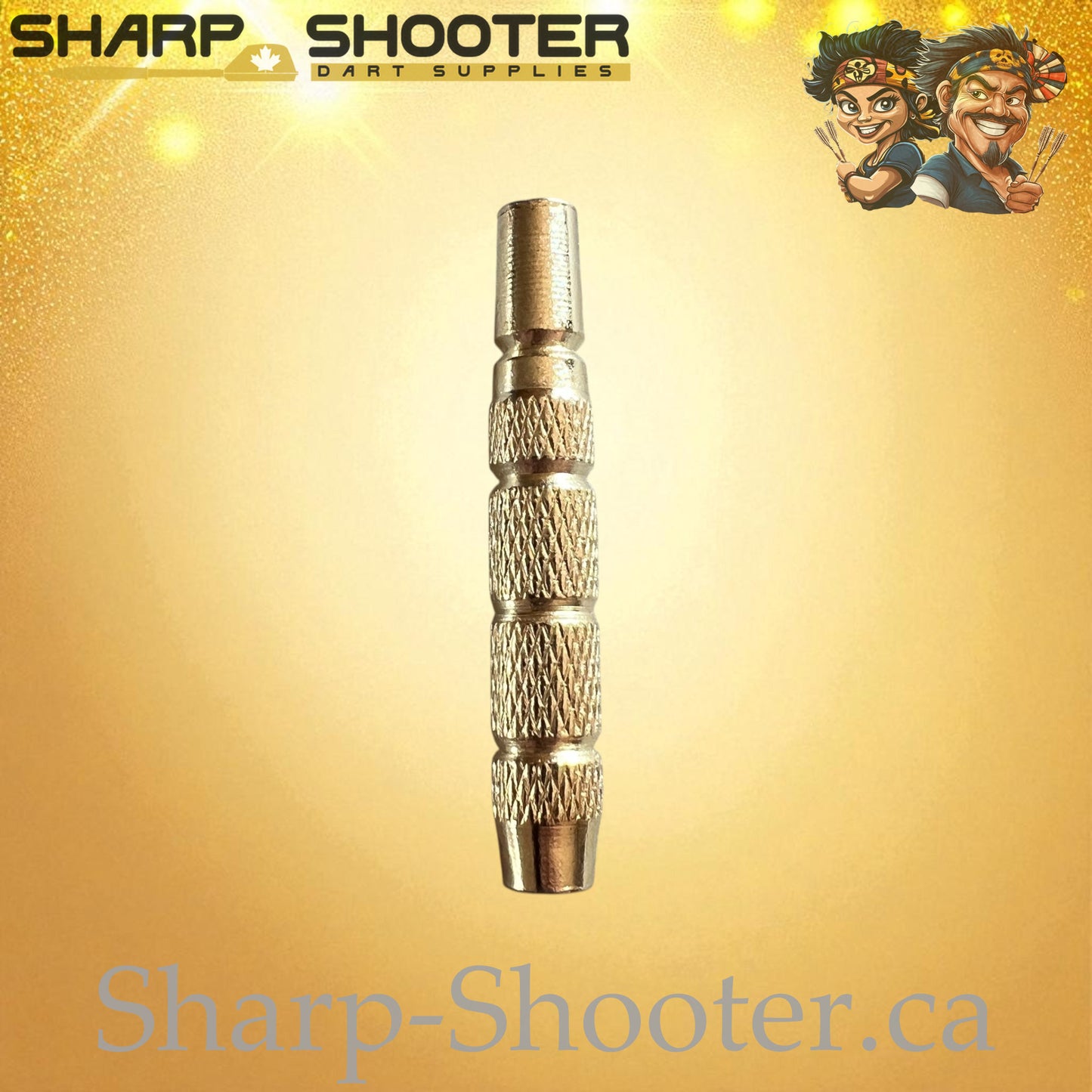 Solaris – Nickel-Silver Alloy Dart Barrel Gold – 3 Pack