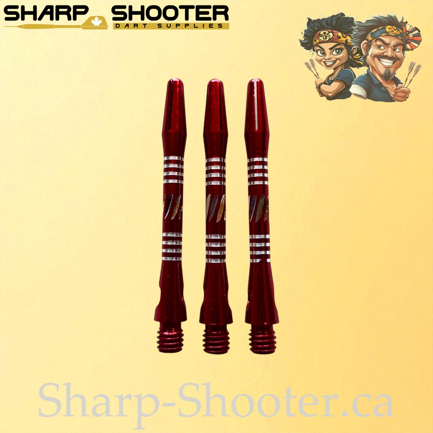 Solitaire – DS17 – Aluminum Dart Shaft – 41mm – Cut Grip – 3 Pack