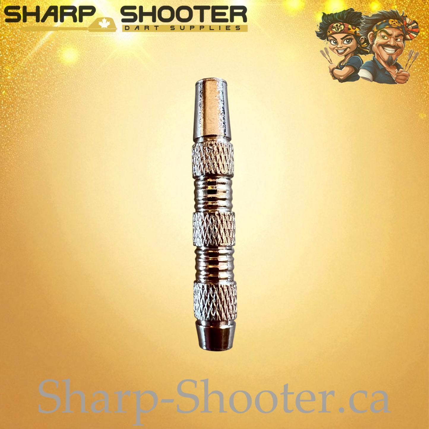 Spearhead – Nickel-Silver Alloy Dart Barrel Silver – 3 Pack