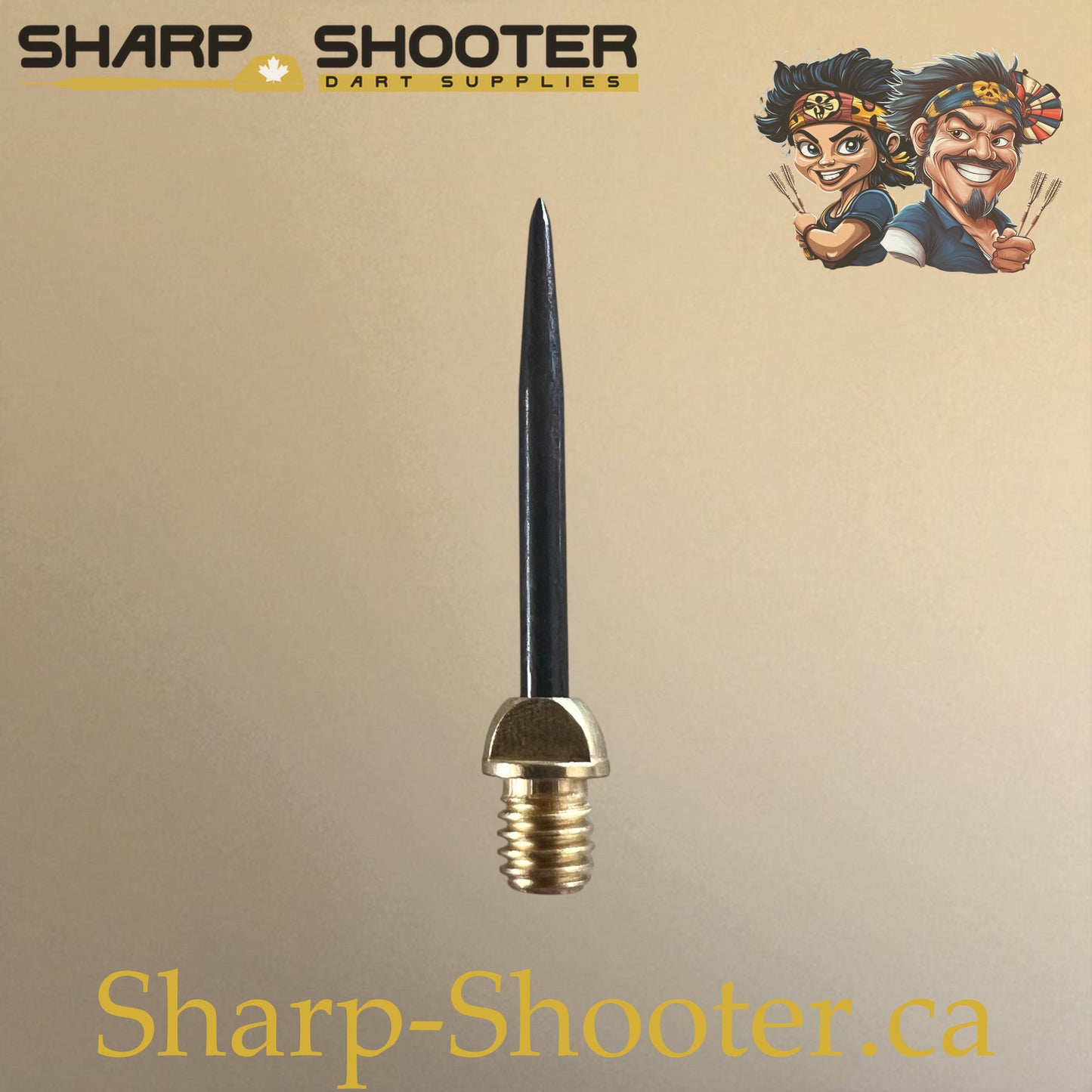 DP12 Steel Dart Tip – Copper/Black – 29 mm – 1.7 g – 3 Pack – Sharp Shooter