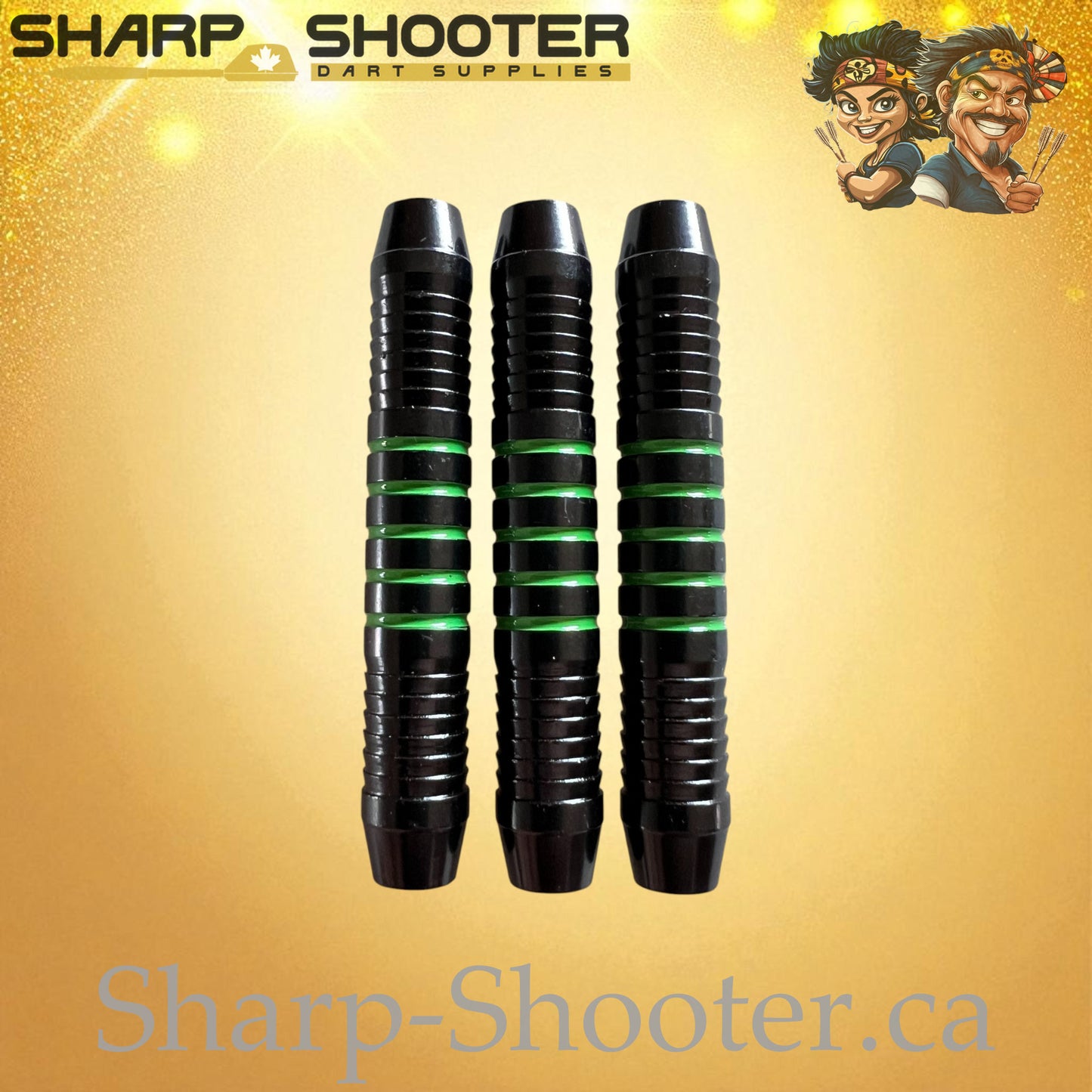 Striker White Nickel-Silver Alloy Dart Barrel Black/White 16g – 3 Pack