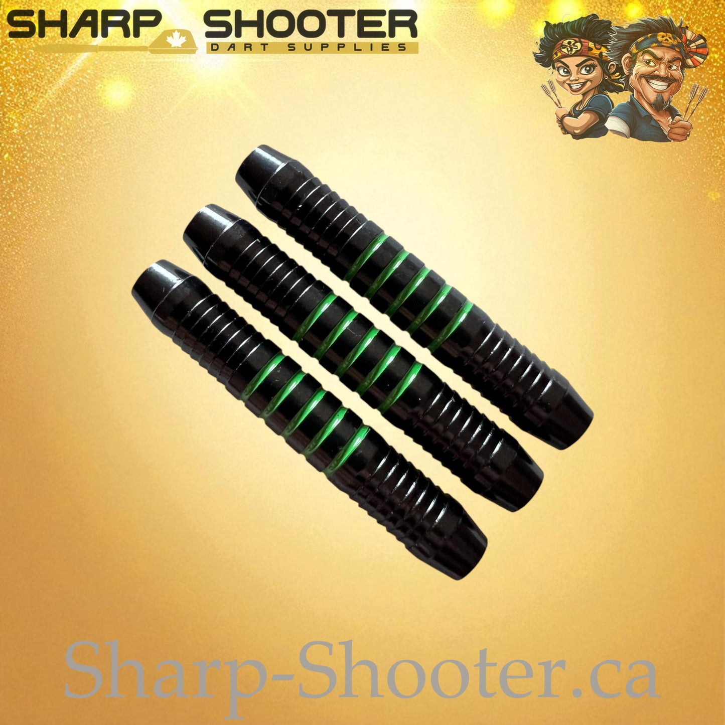 Striker White Nickel-Silver Alloy Dart Barrel Black/White 16g – 3 Pack