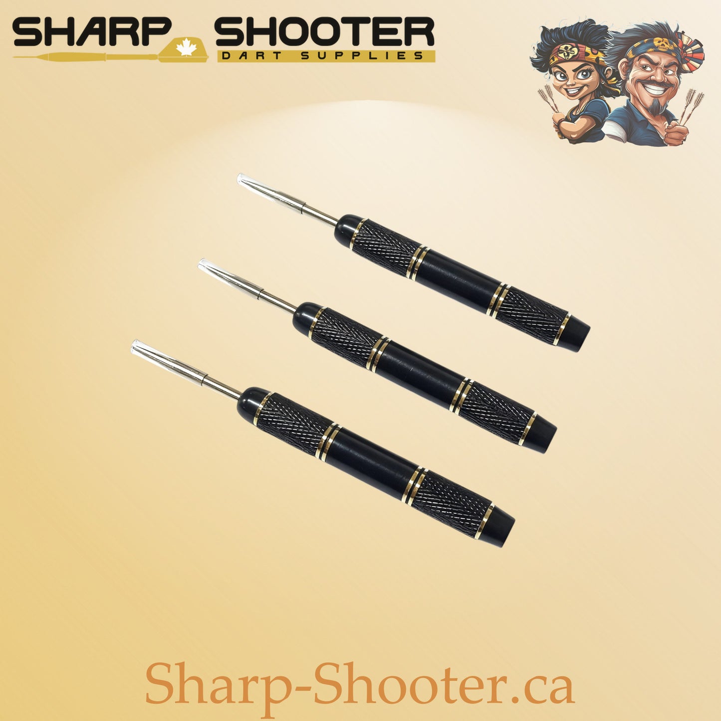 Torpedo- 23.8 gram Black and Gold copper Barrel with grip detailing